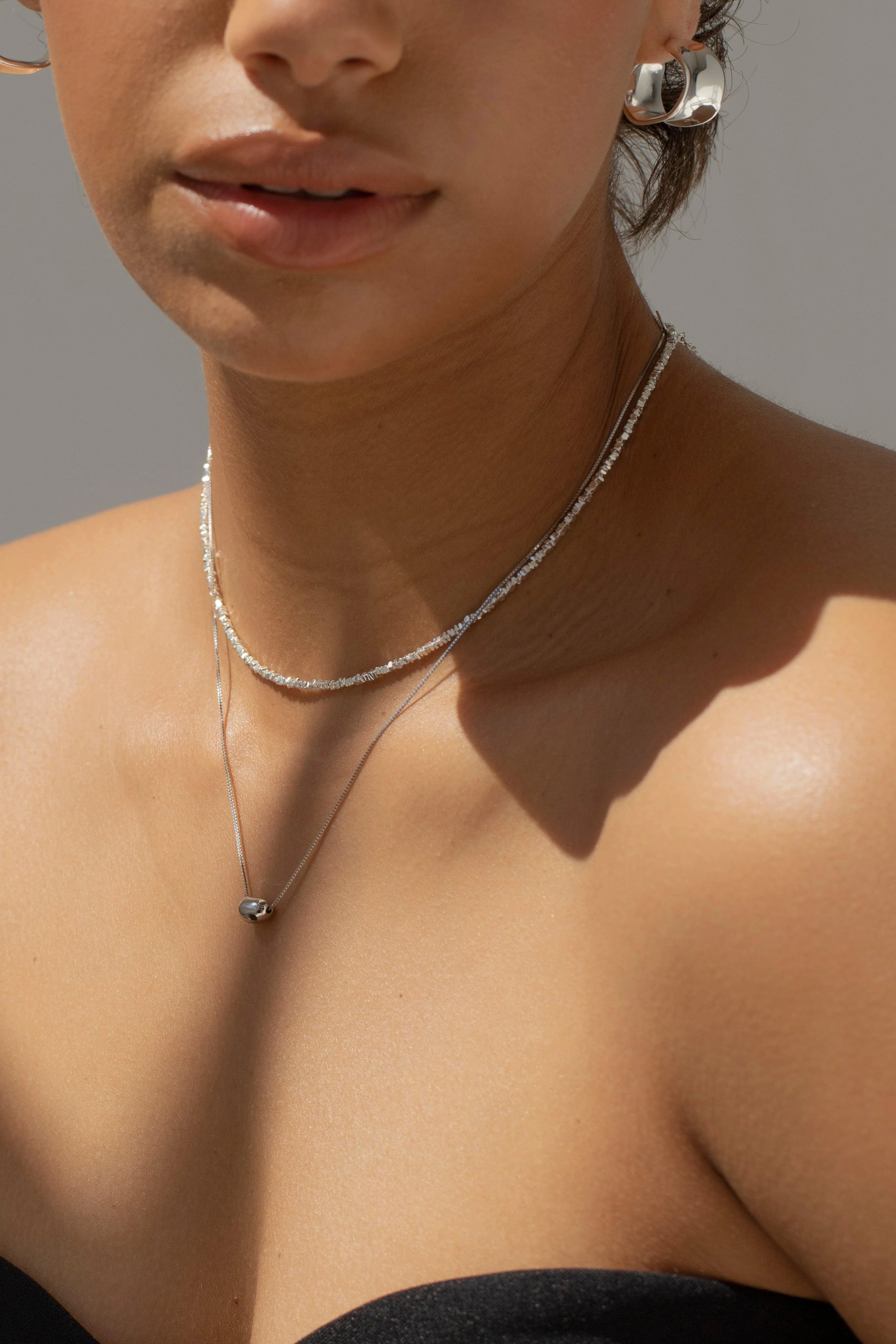 ATHENA - Delicate Solid Silver Necklace - Image 3