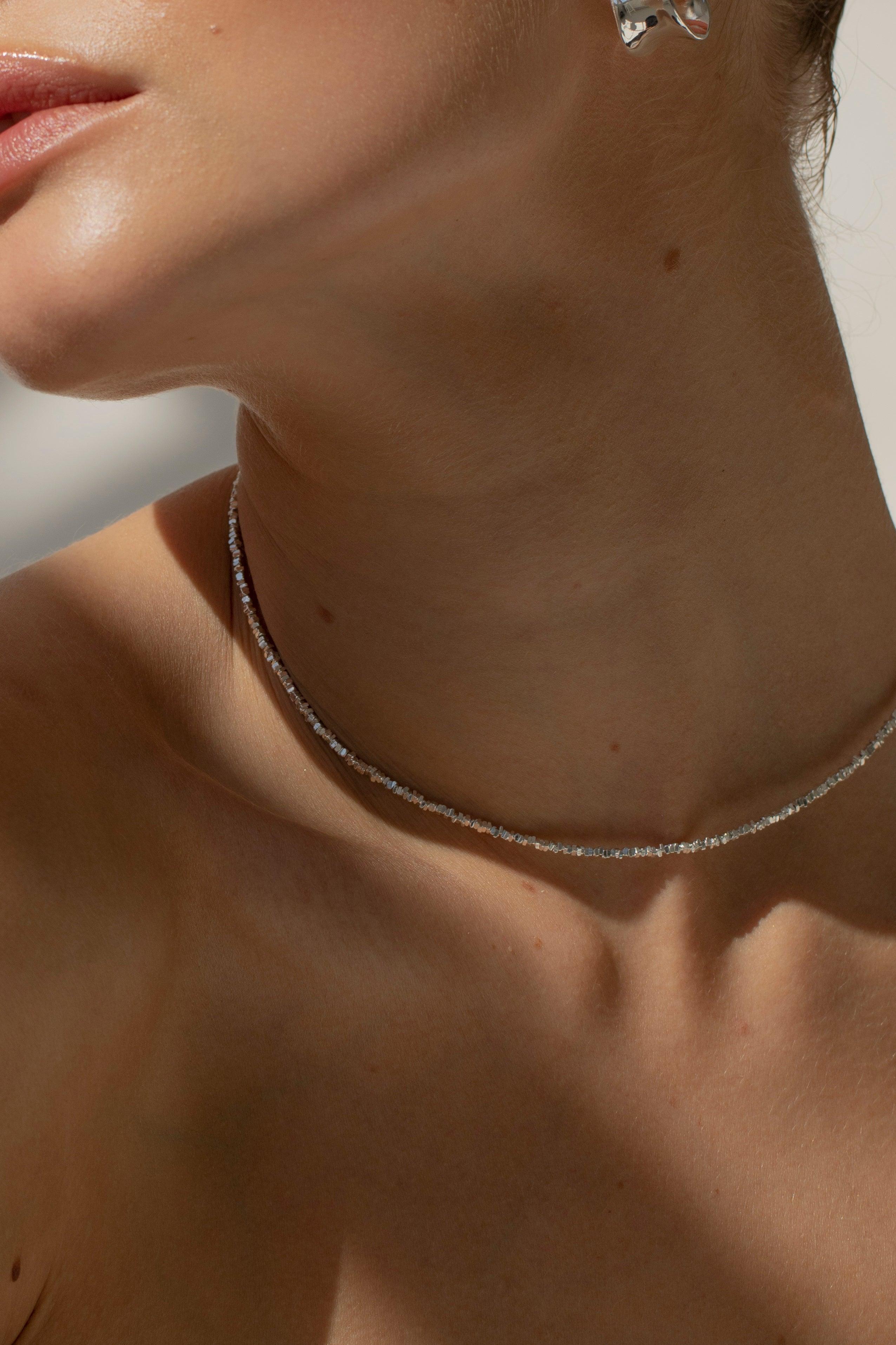 ATHENA - Delicate Solid Silver Necklace - Image 5