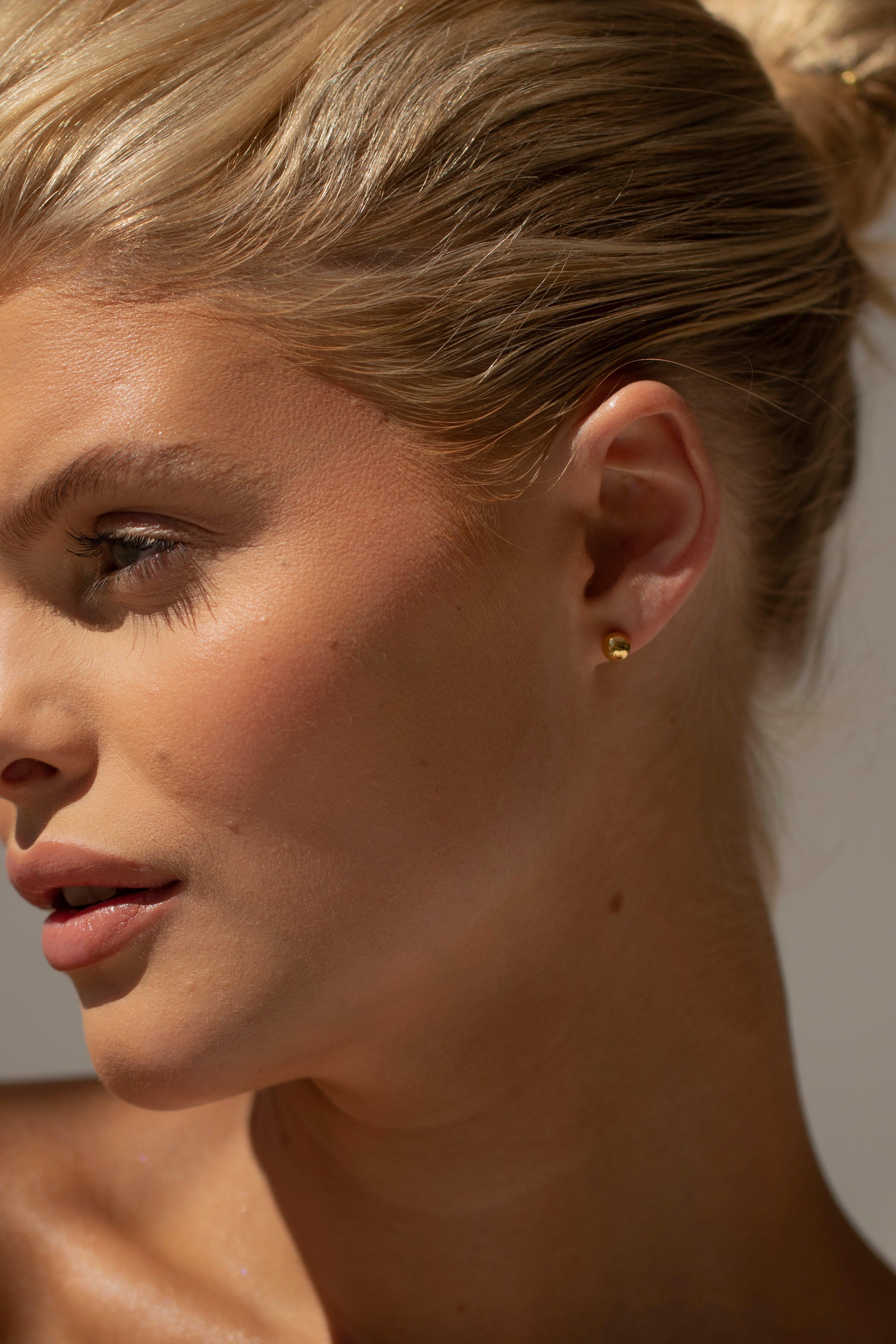BILLIE Ear Jacket Studs Earrings - Silver - Image 9