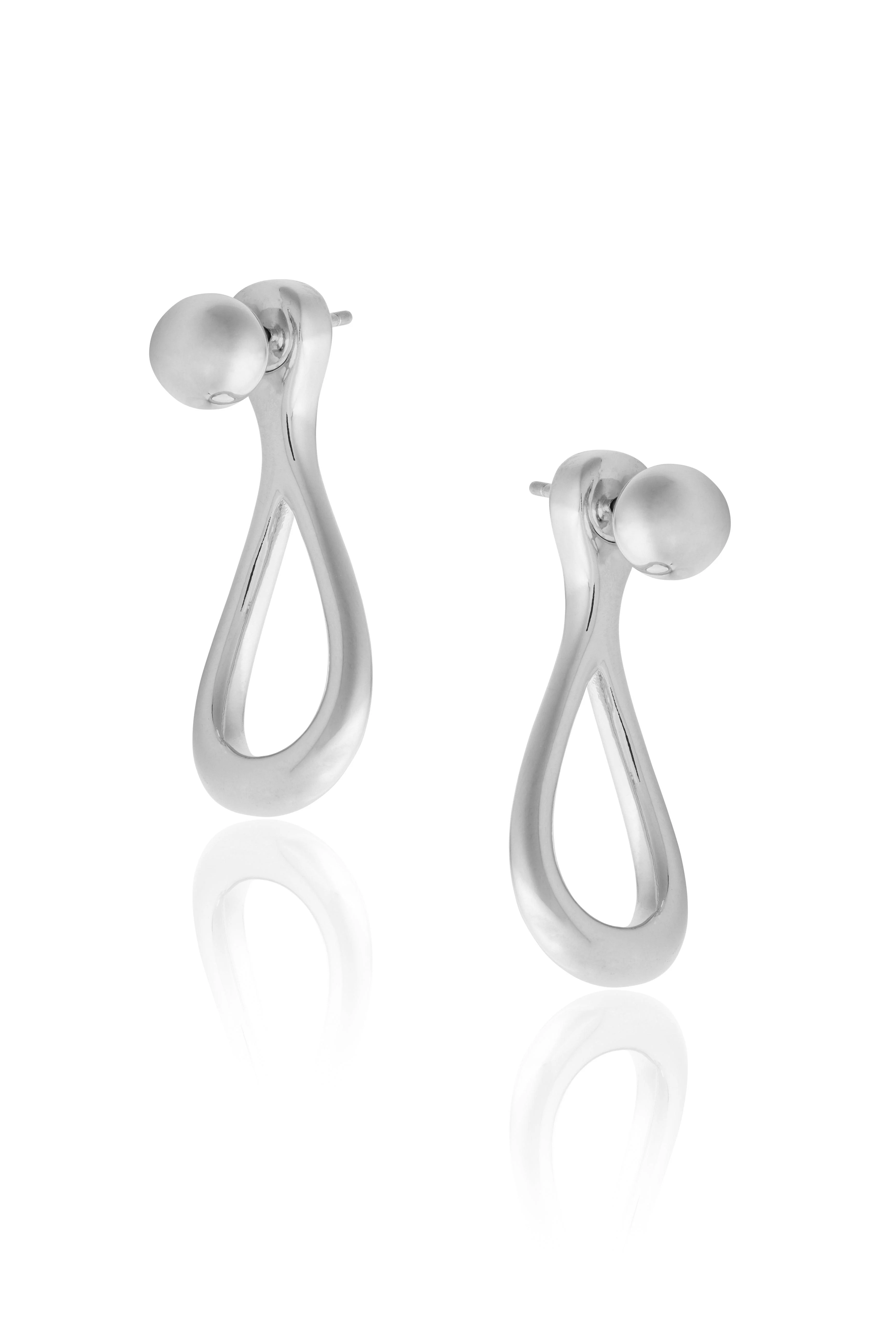 BILLIE Ear Jacket Studs Earrings - Gold - Image 9