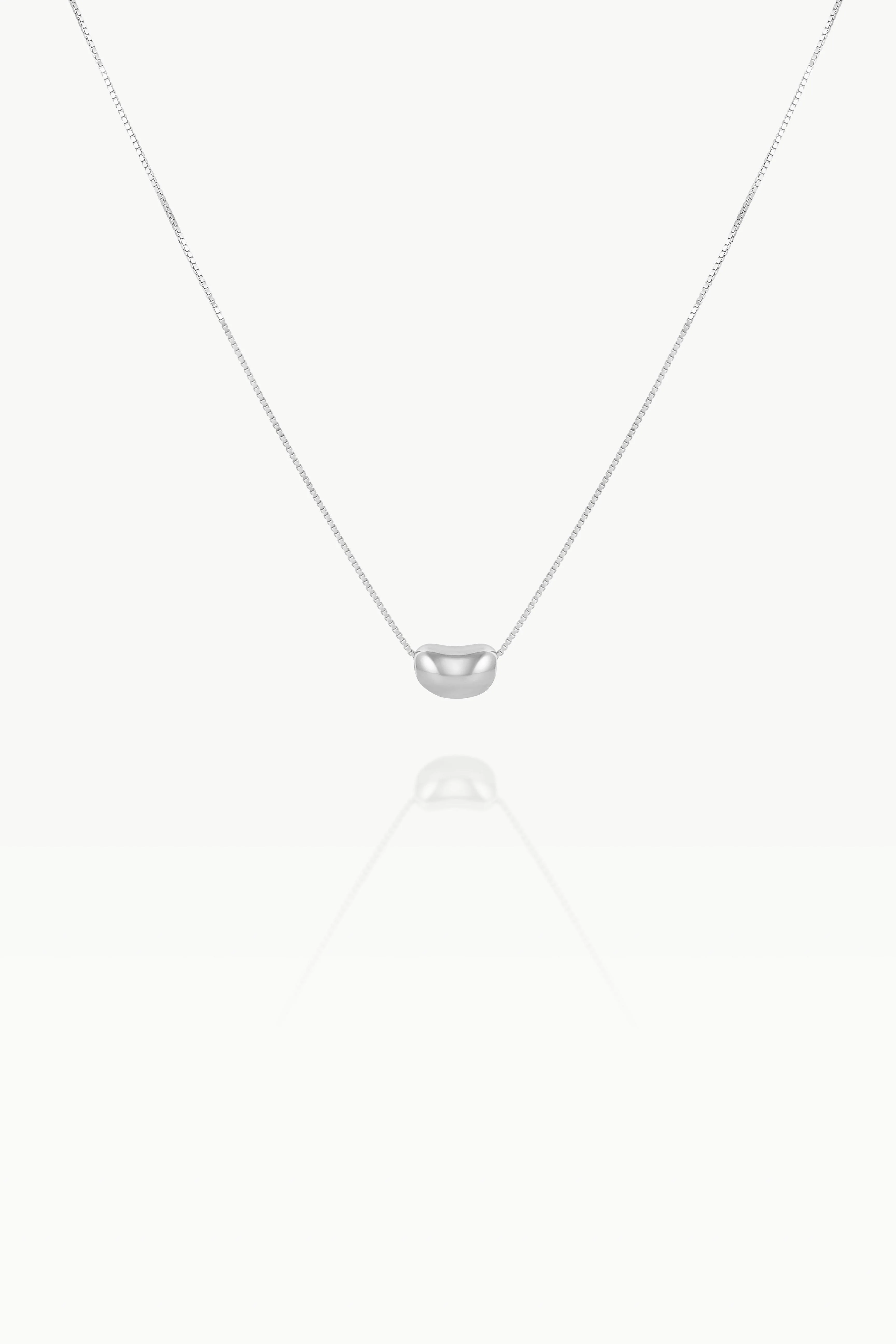 EDEN Bean Necklace - Sterling Silver