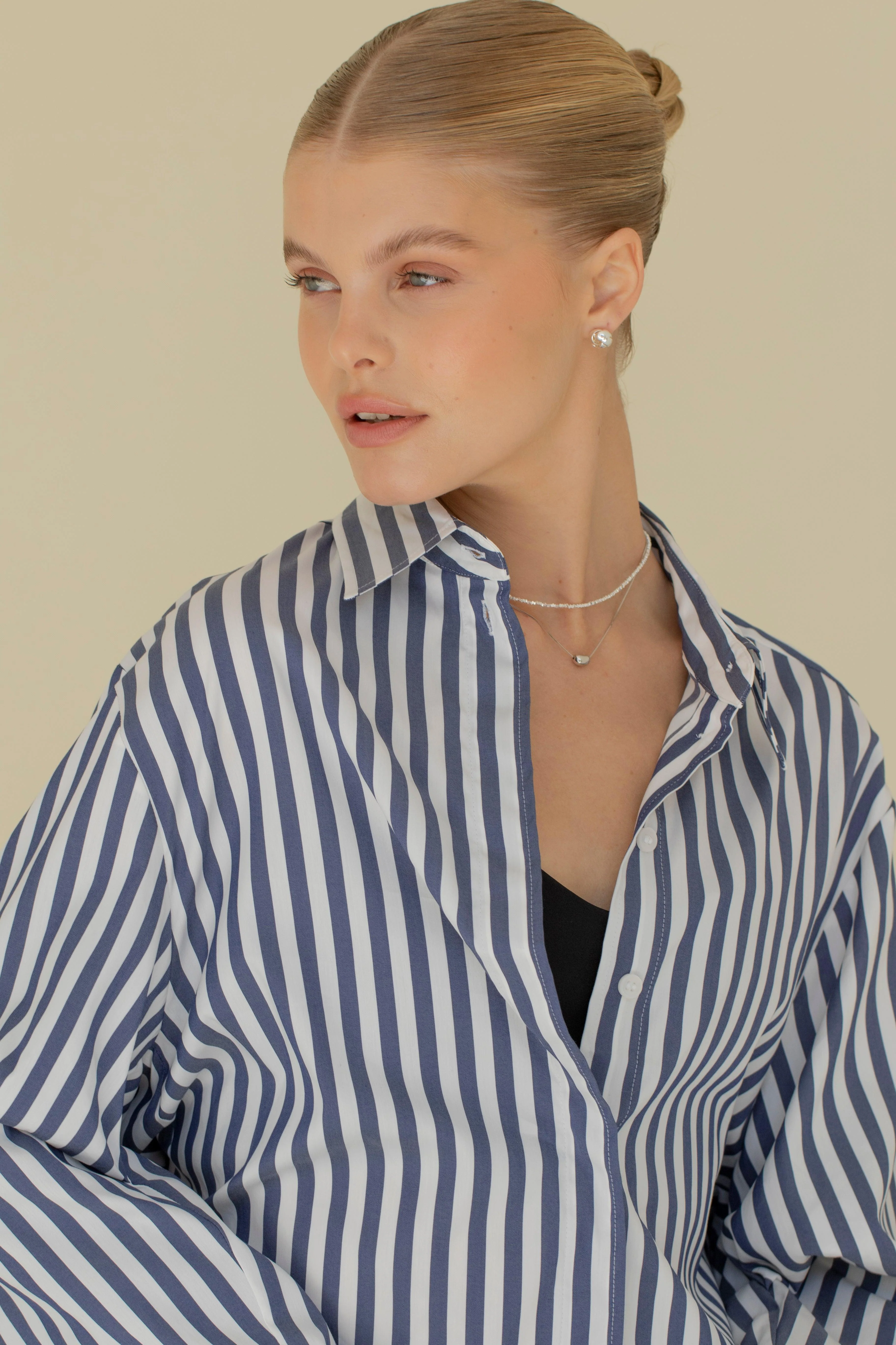 EDEN Bean Necklace - Sterling Silver - Image 4