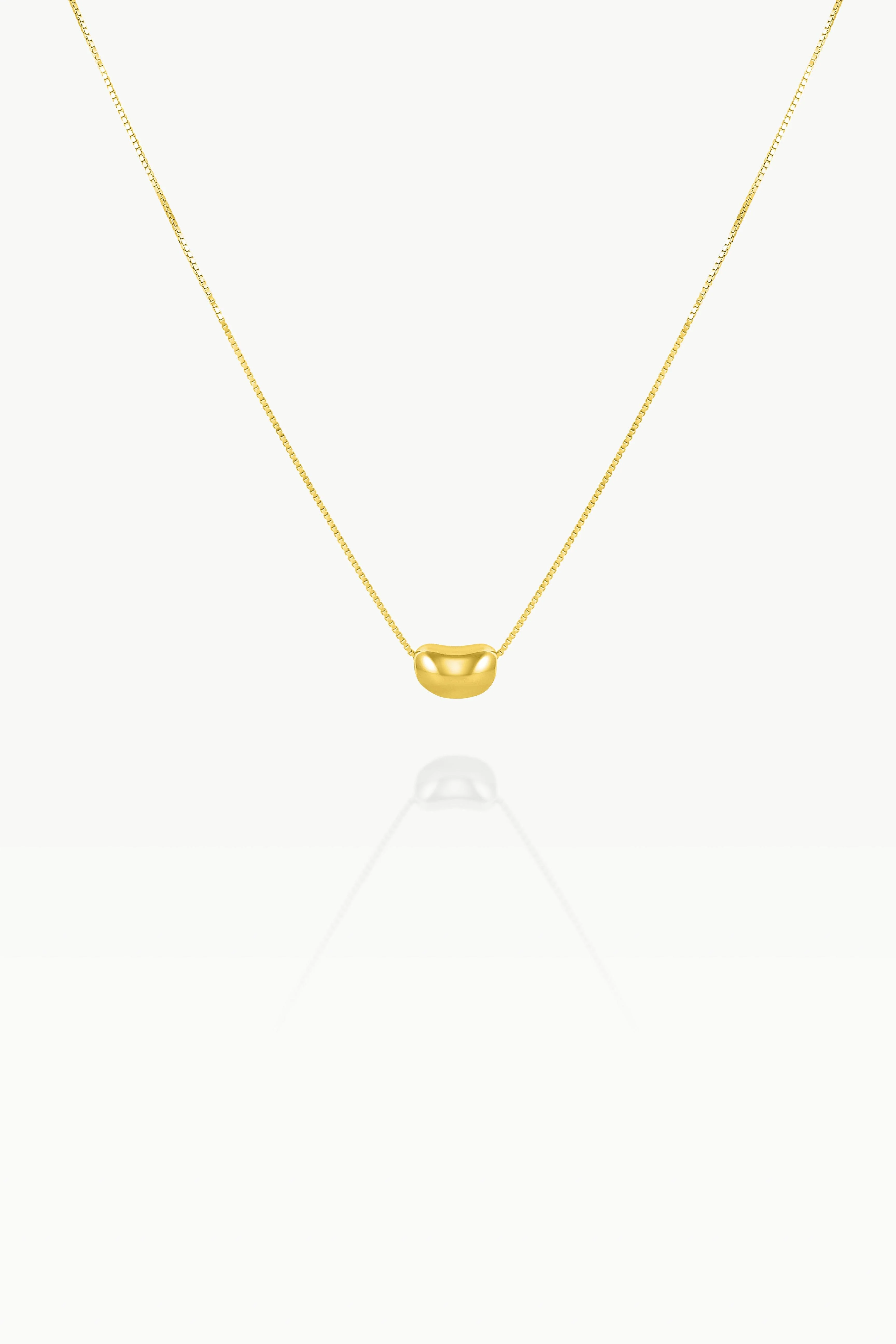 EDEN Bean Necklace - Sterling Silver - Image 8