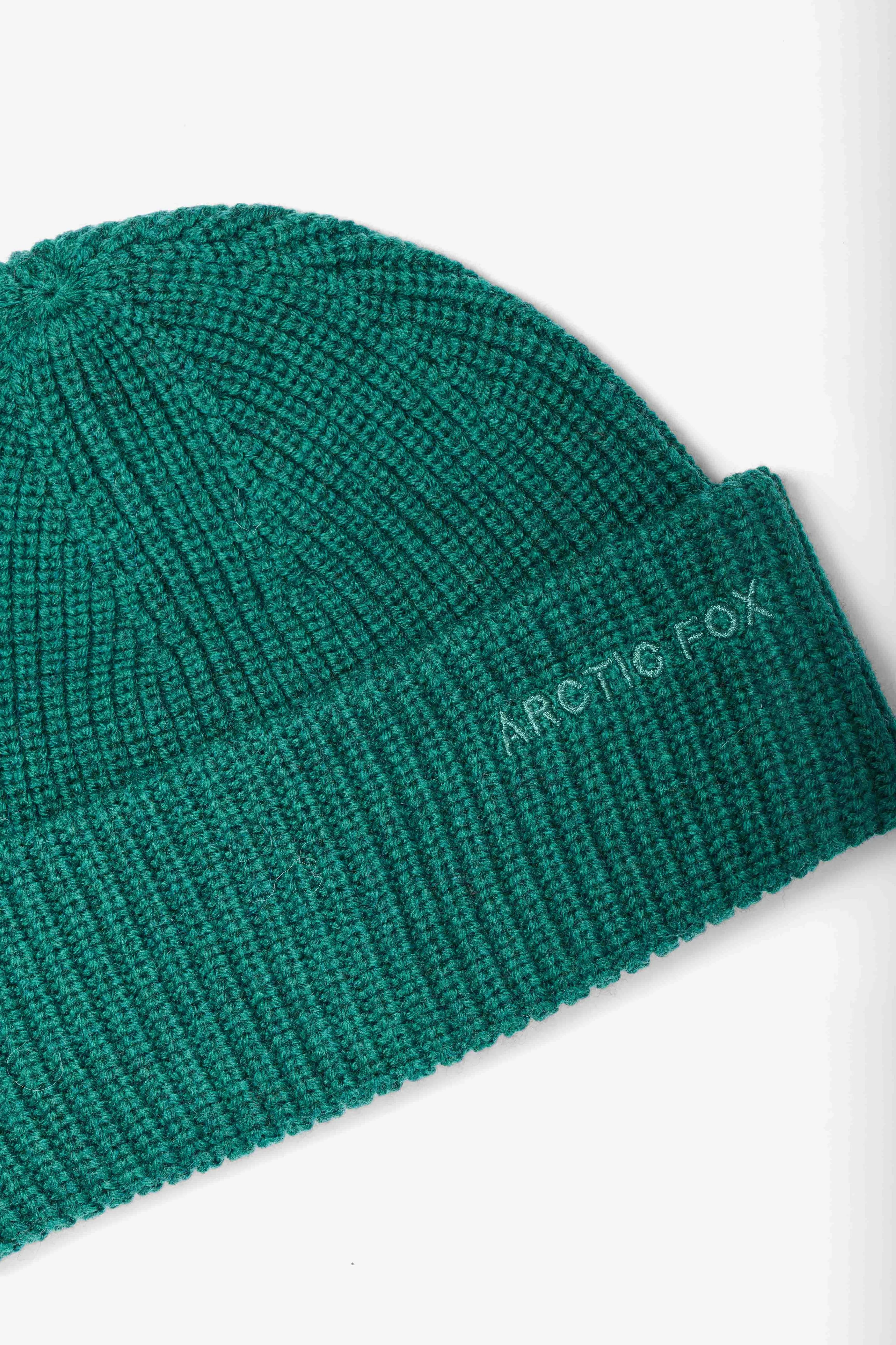 Embroidered Merino Wool Beanie - Alpine Fern - Image 5