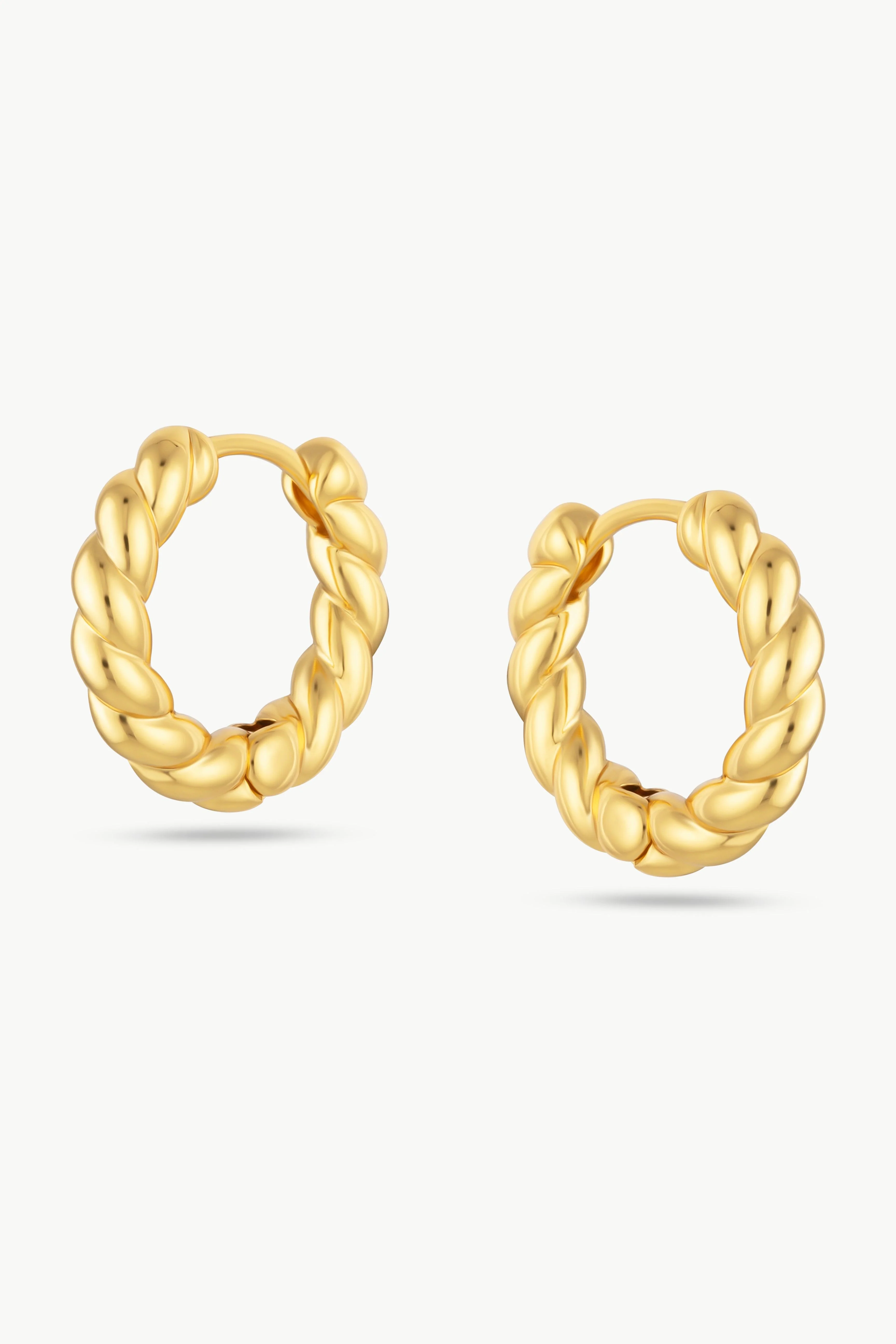 HANA - Twisted Rope Hoop Earrings