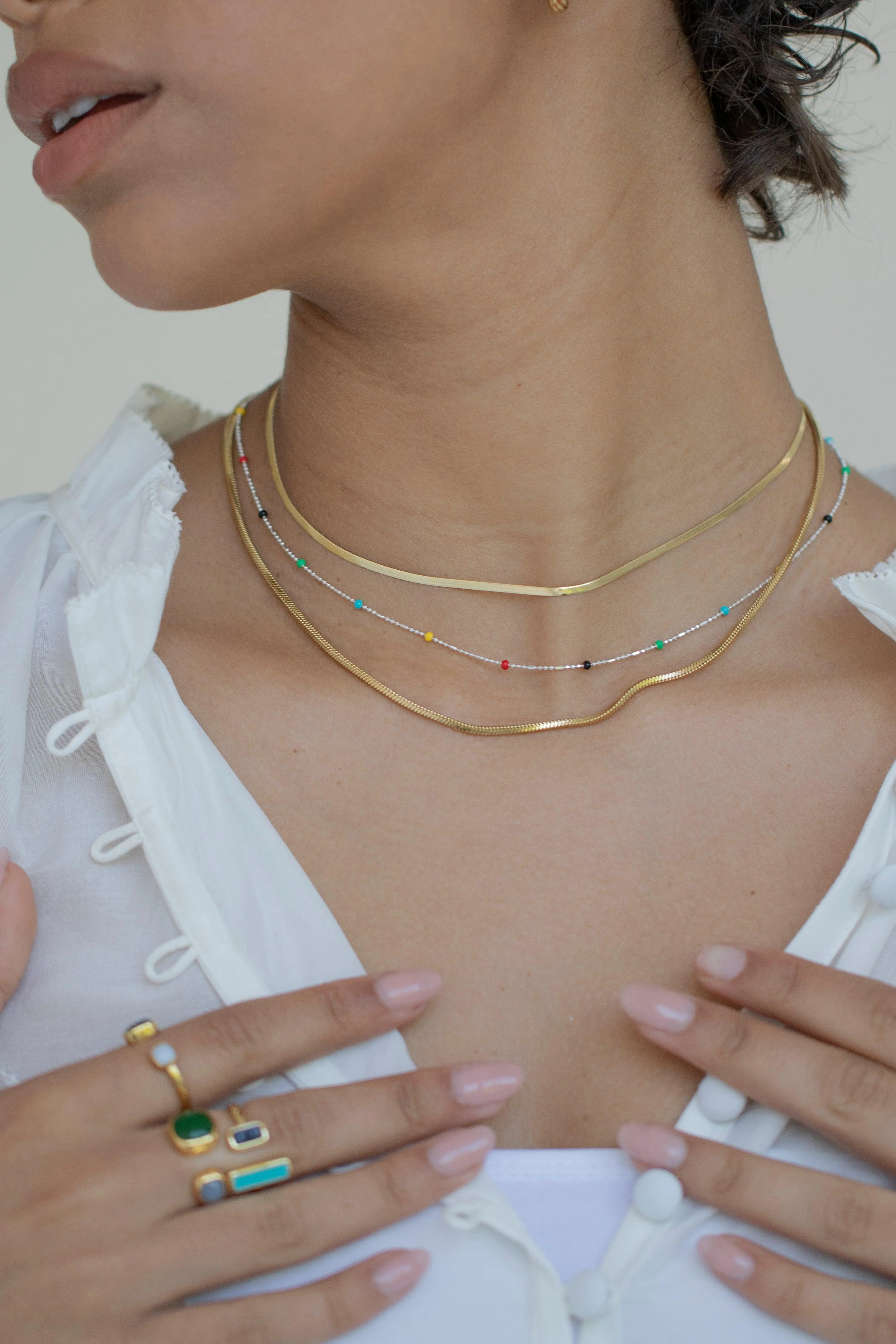 MEDUSA Snake Chain Necklace - Gold Vermeil - Image 3
