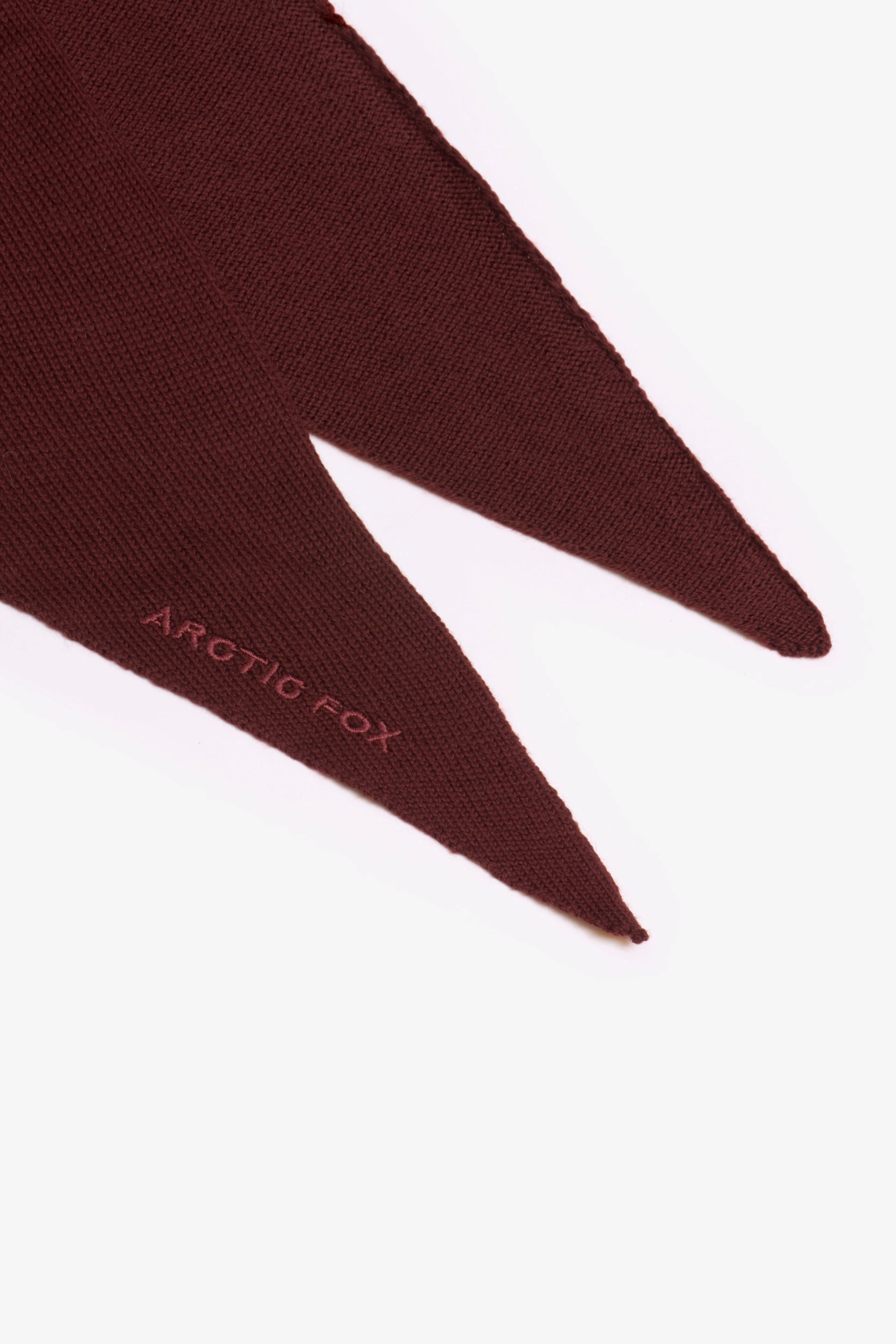 Merino Wool Triangle Scarf - Dark Walnut Brown - Image 13