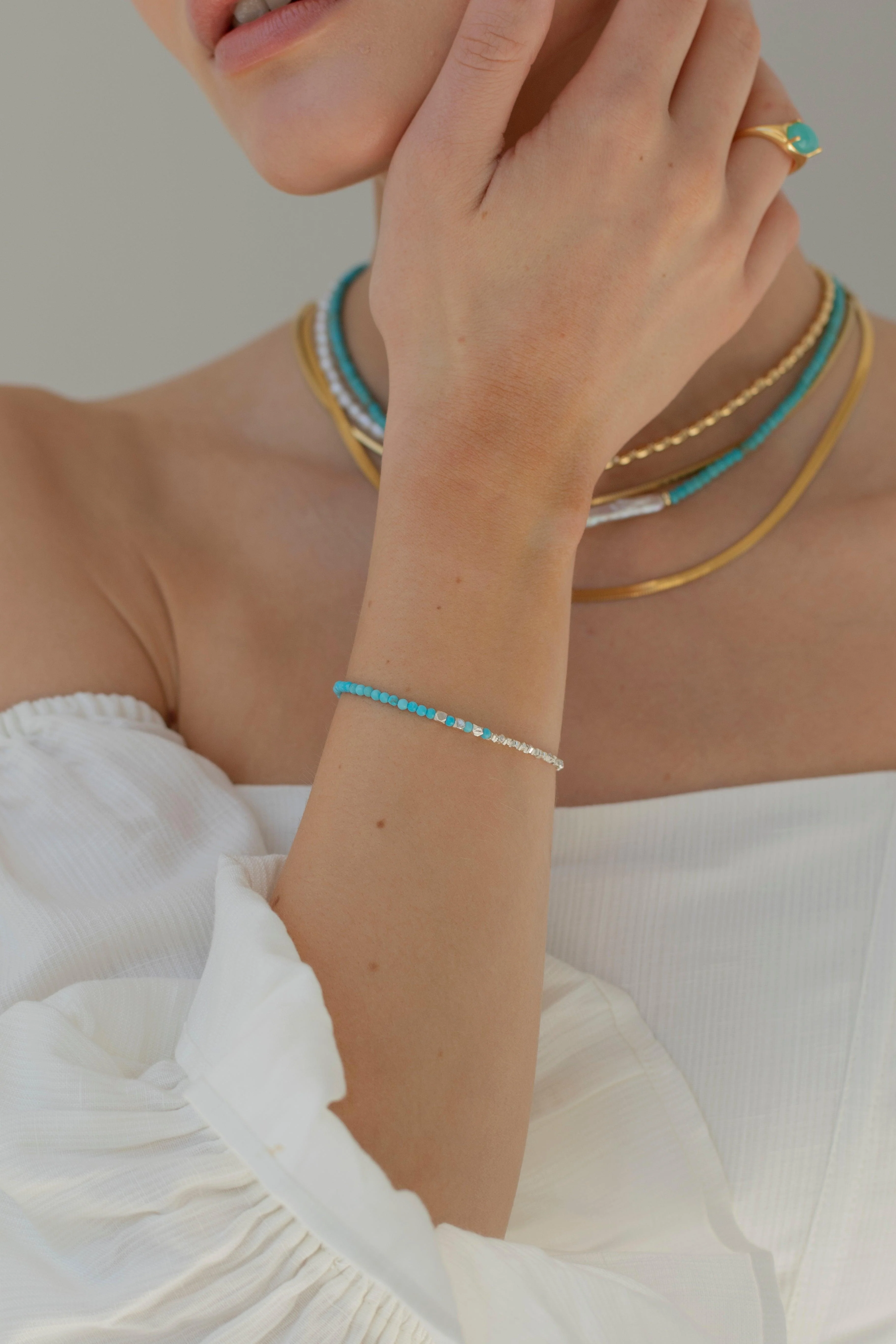 NORI - Turquoise 925 Sterling Silver Bracelet - Image 2