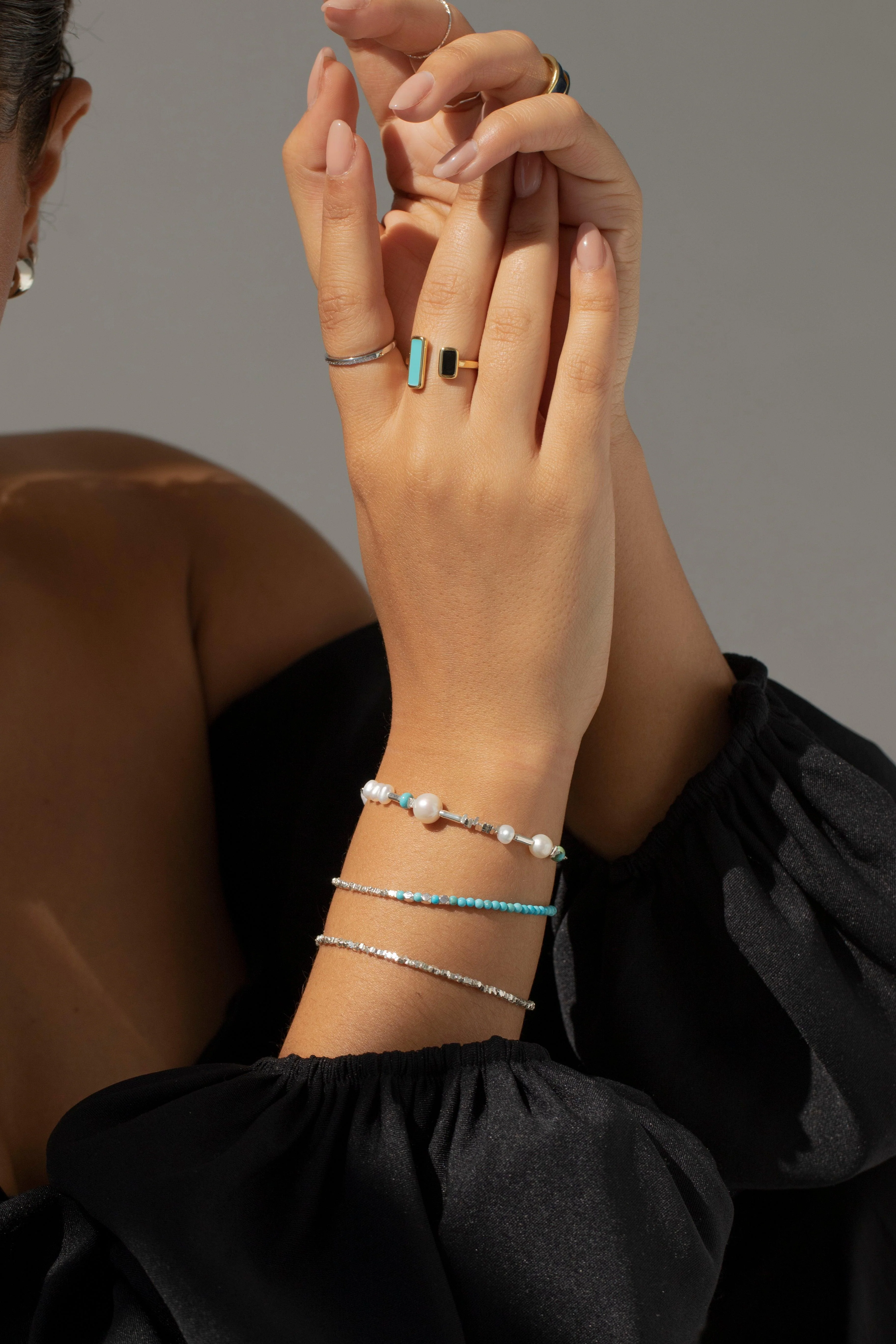 SERENA - Delicate Solid Silver Bracelet - Image 5