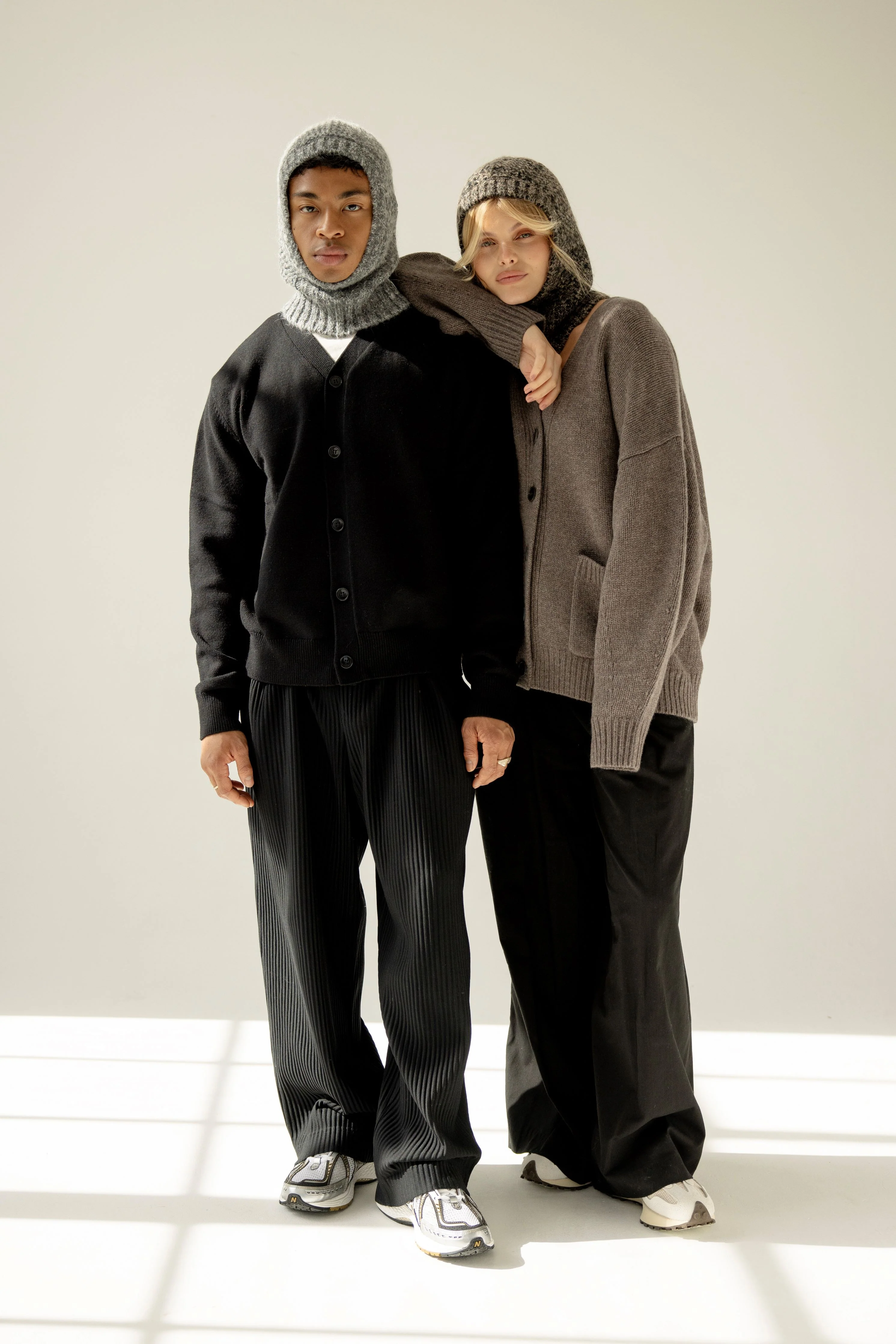 The Alpaca Balaclava Fitted Hood - Frosted Walnut Brown - Image 7