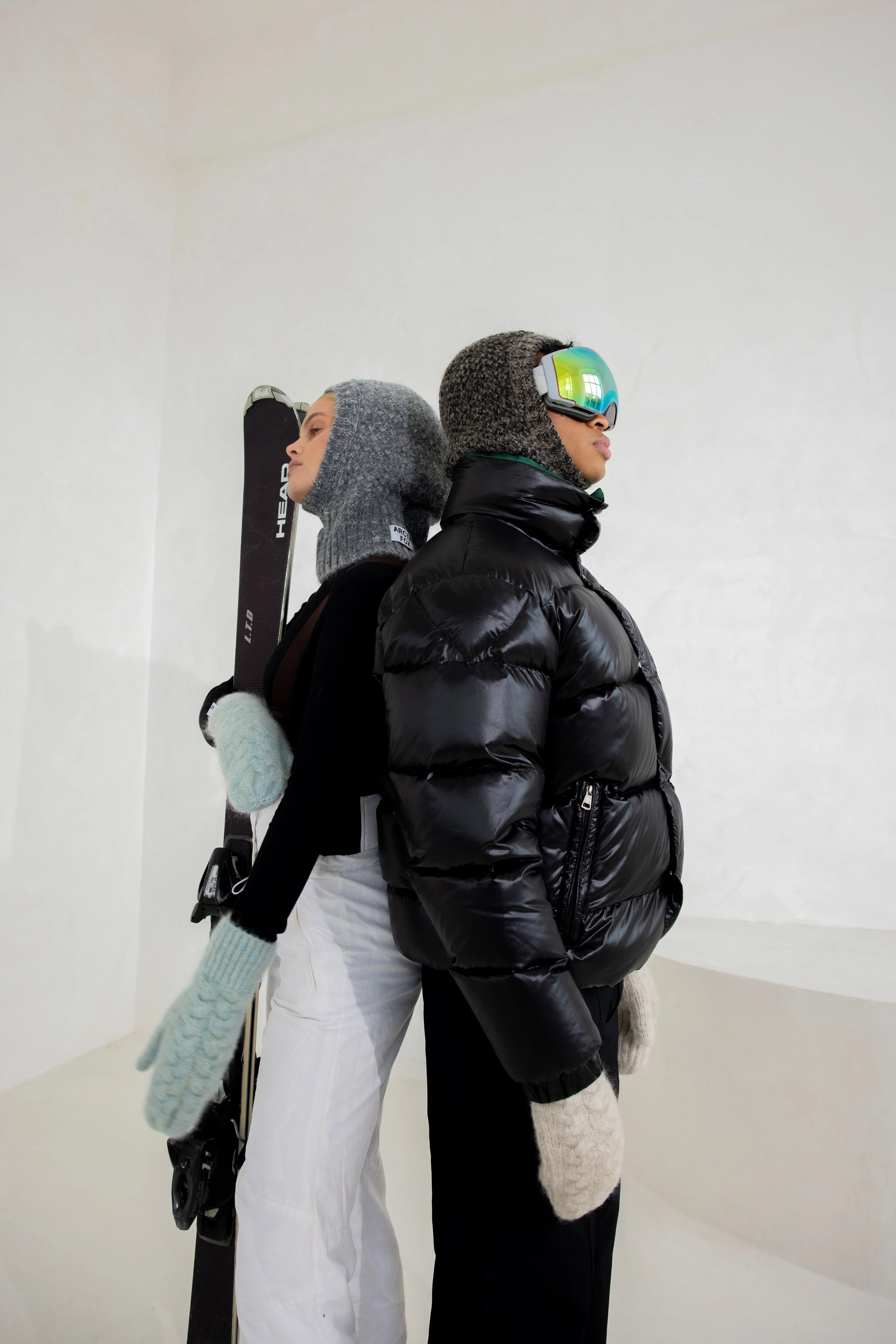 The Alpaca Balaclava Fitted Hood - Frosted Walnut Brown - Image 8