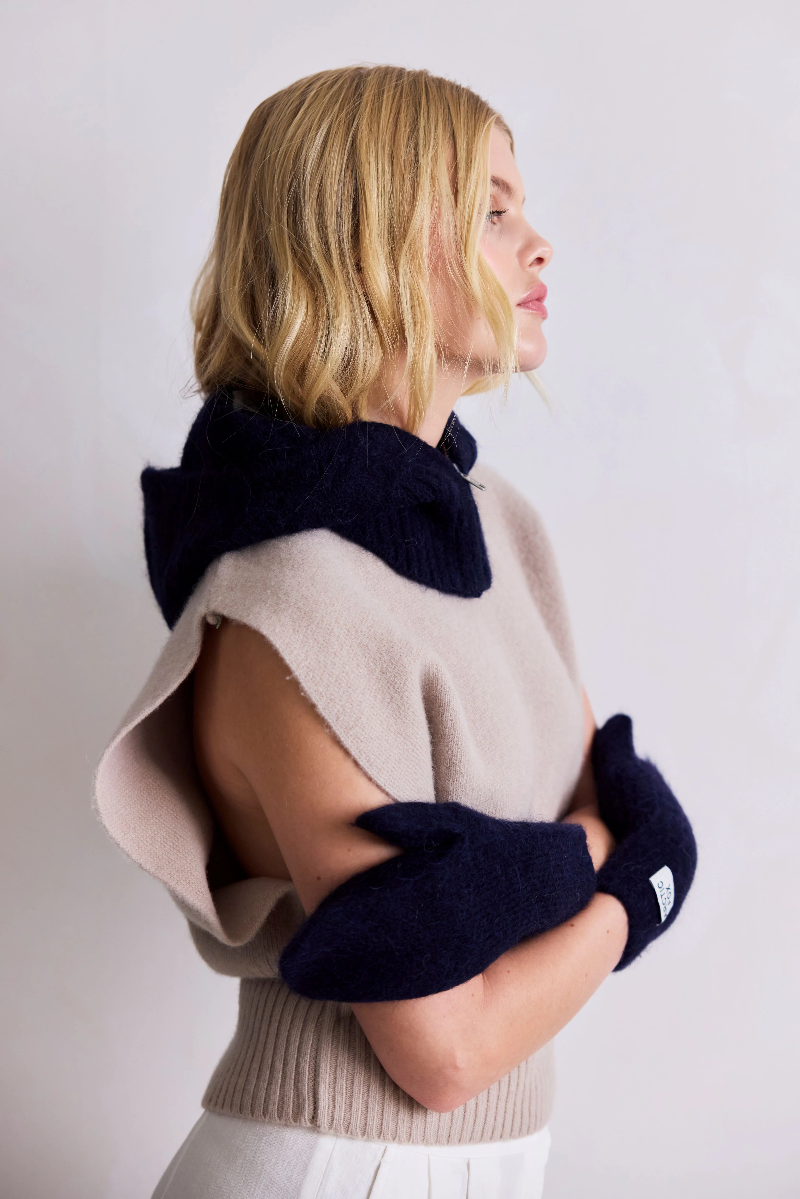 The Alpaca Zip Balaclava - Deep Sea Navy - Image 5