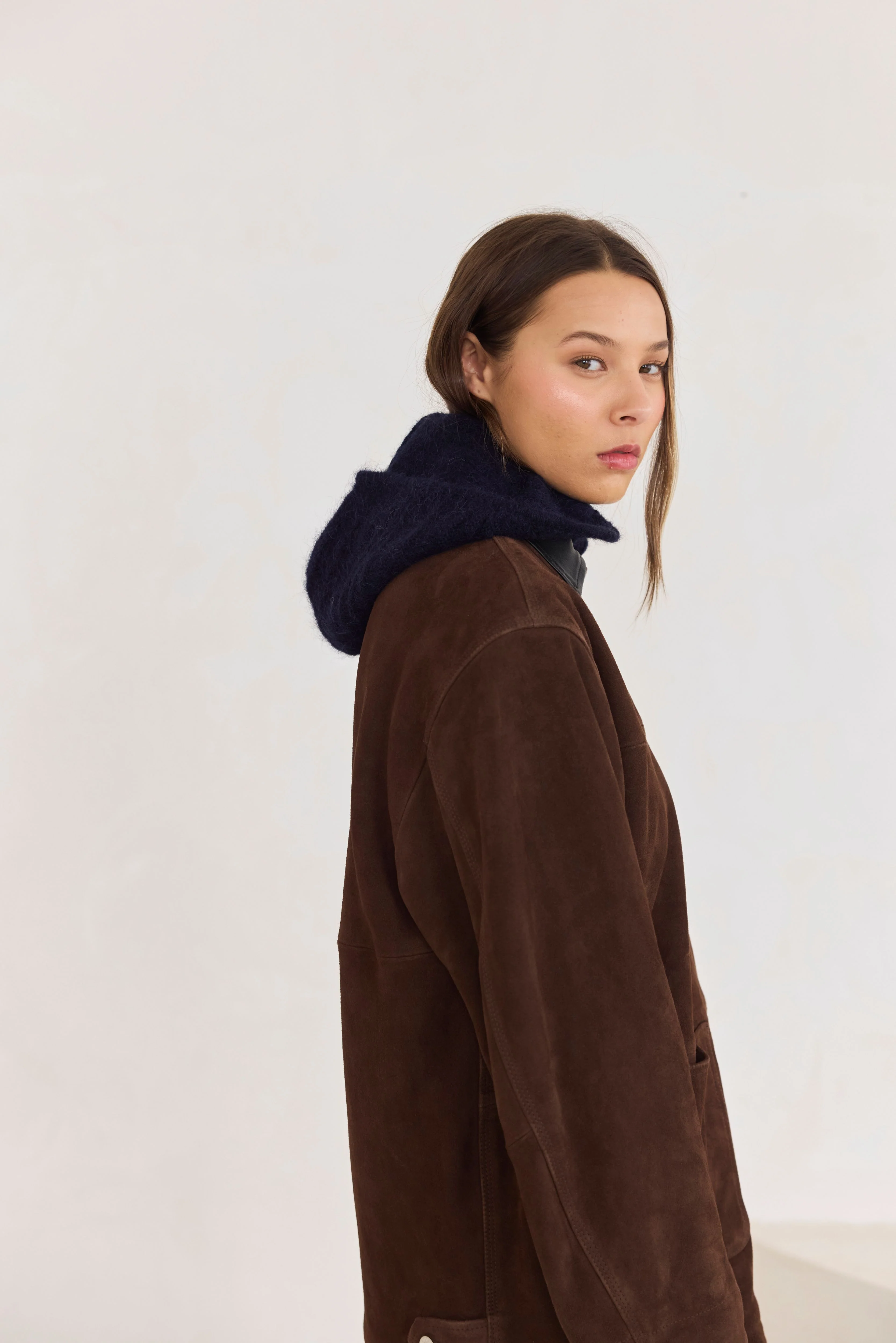 The Alpaca Zip Balaclava - Deep Sea Navy - Image 6