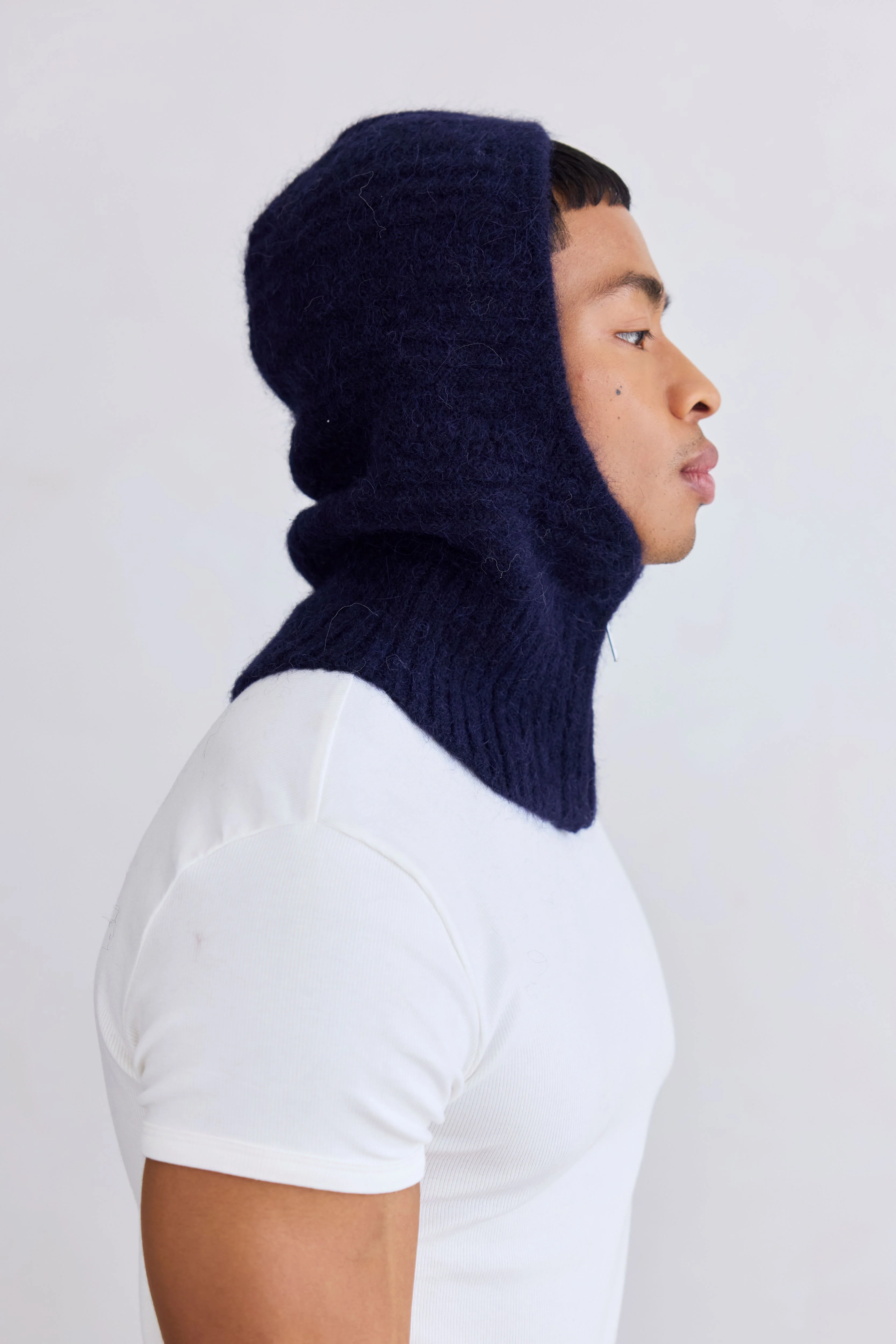 The Alpaca Zip Balaclava - Deep Sea Navy - Image 8