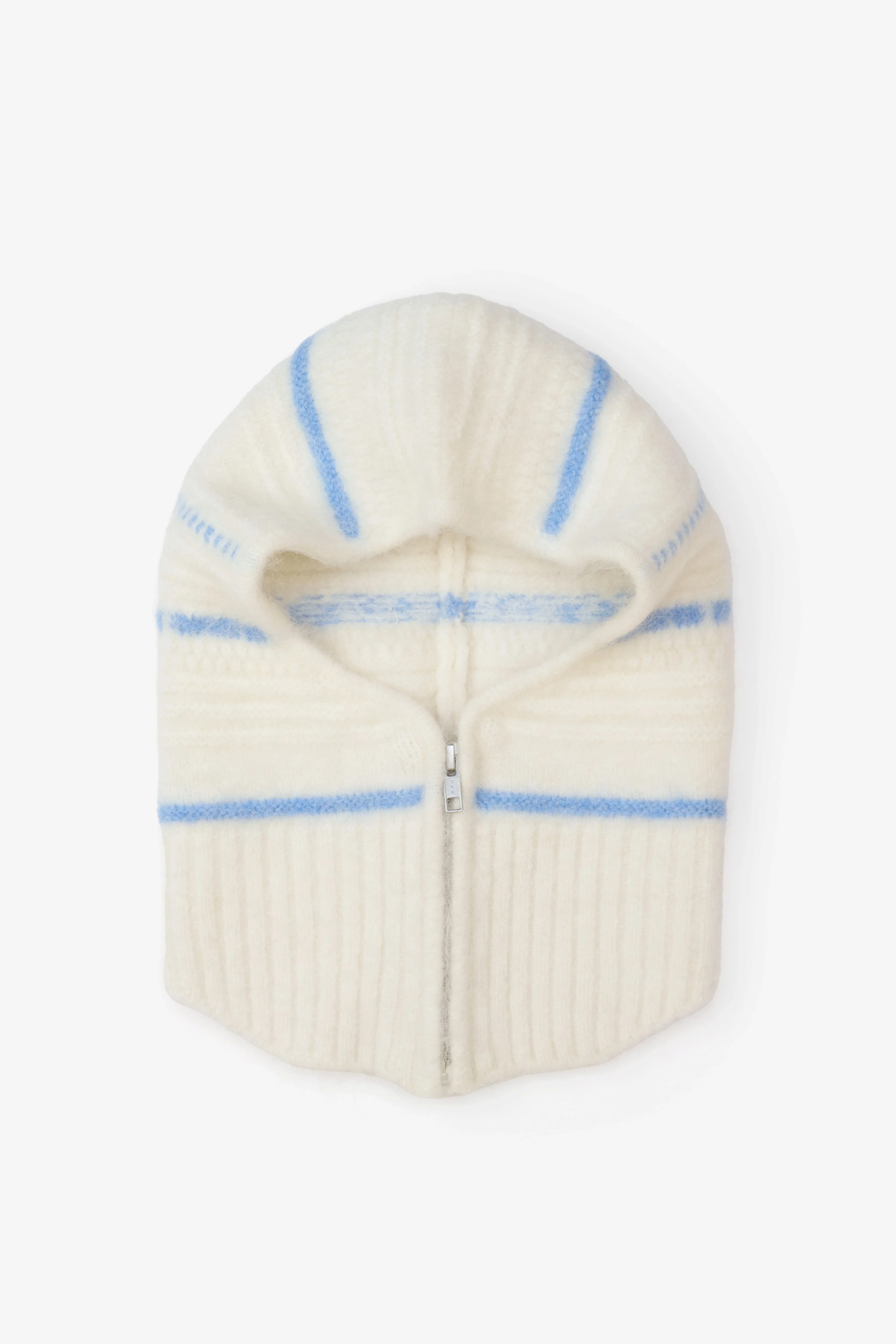 The Alpaca Zip Balaclava - White - Image 3