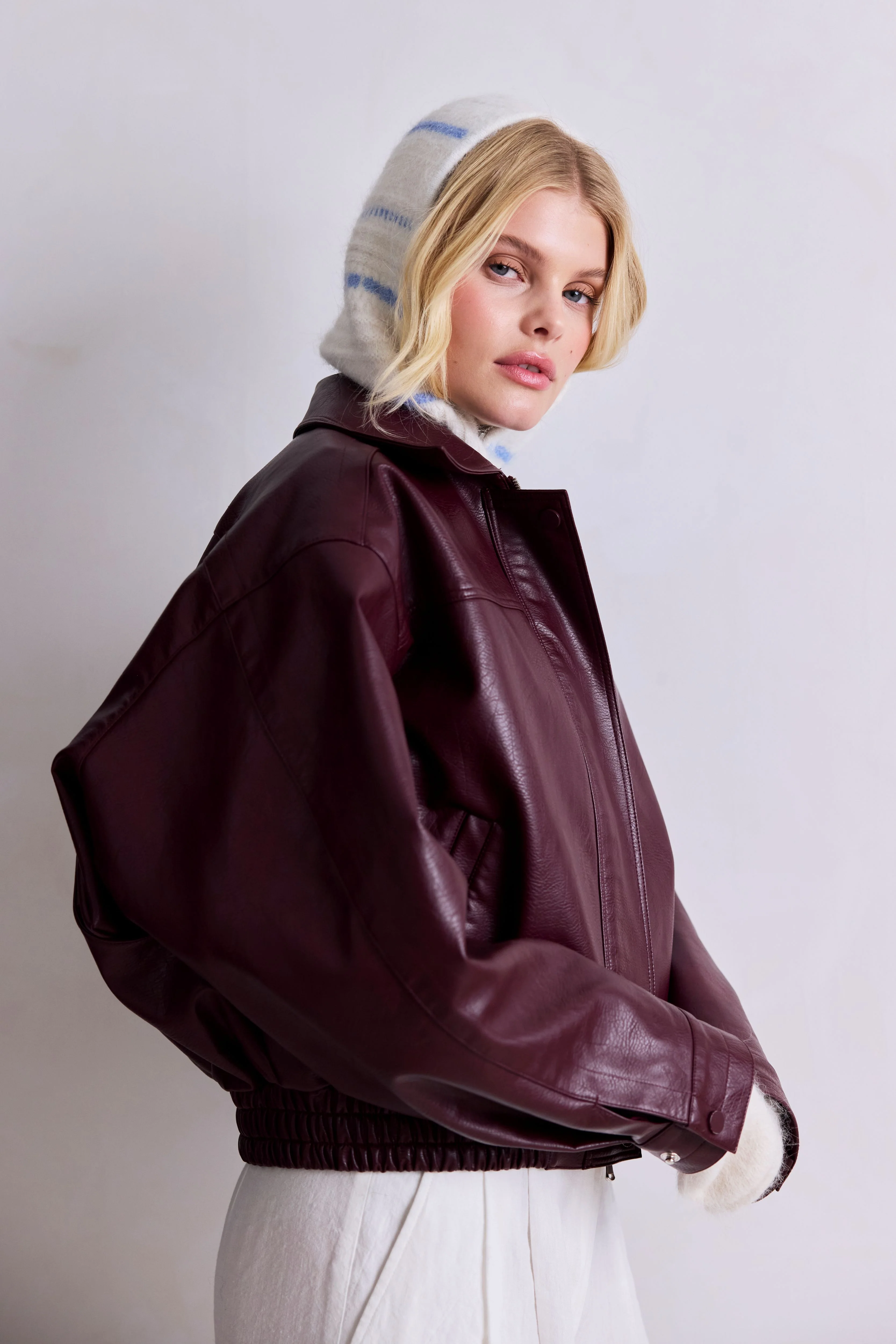 The Alpaca Zip Balaclava - White - Image 5