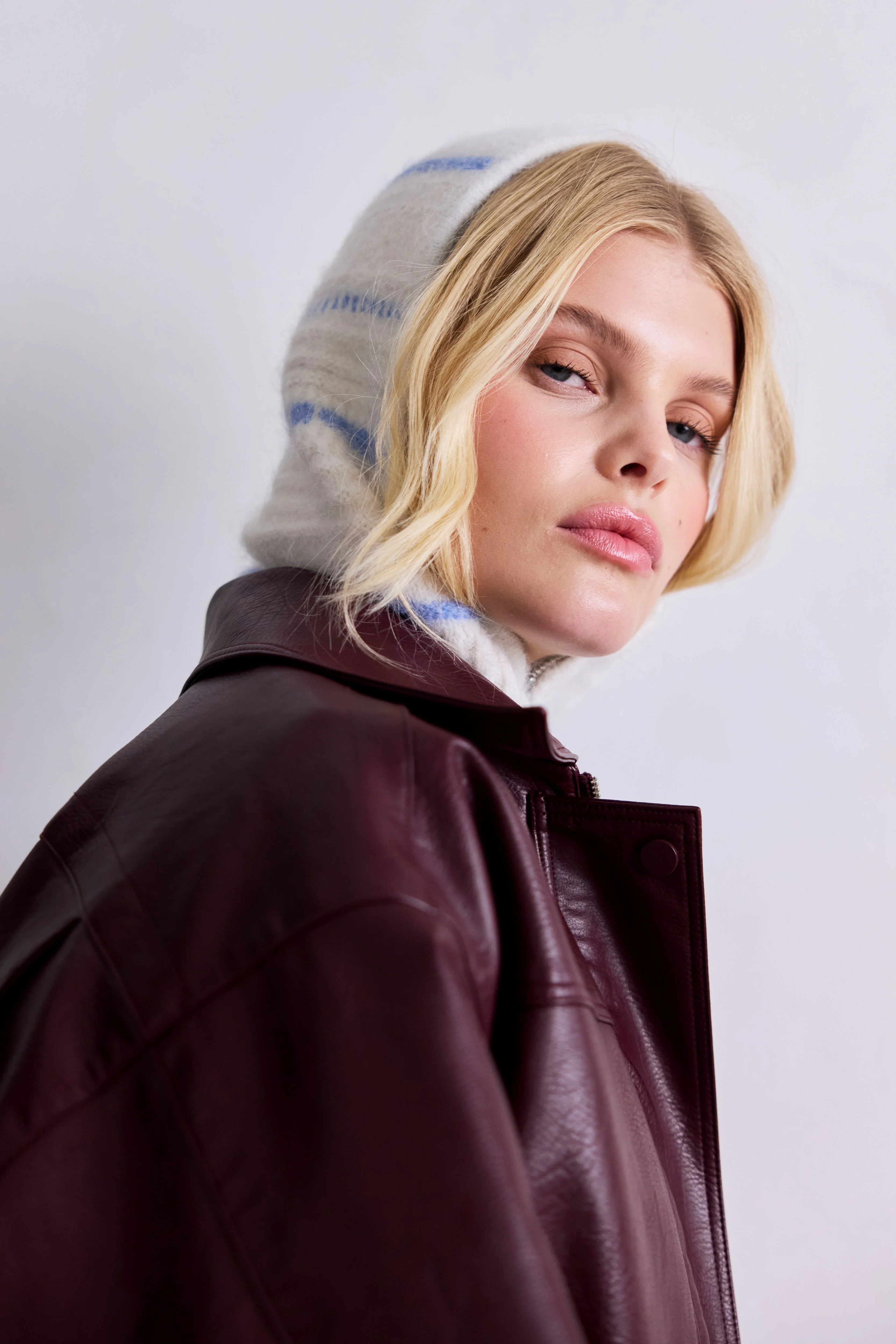 The Alpaca Zip Balaclava - White - Image 6
