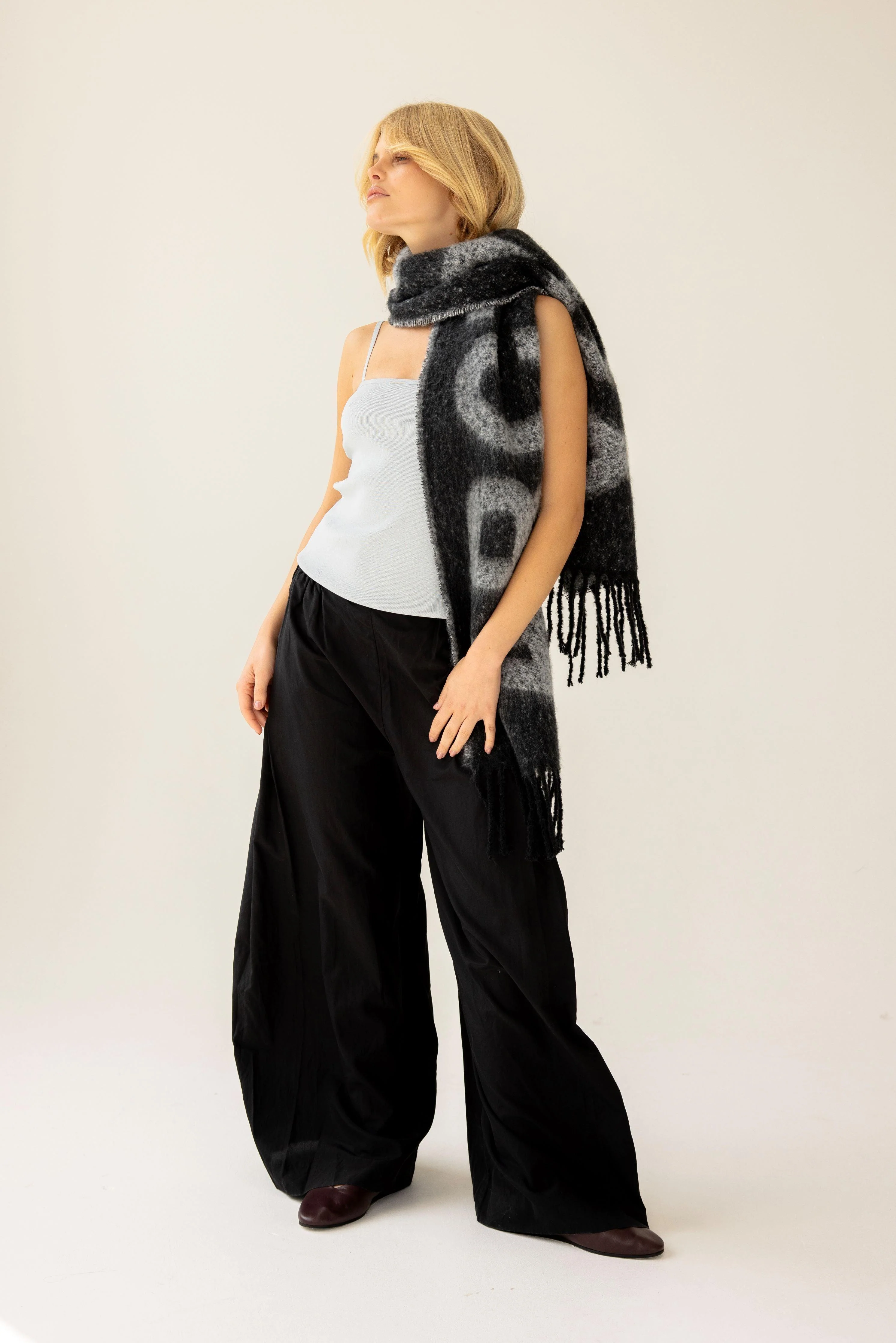 The Logo Scarf - Monochrome - Image 3