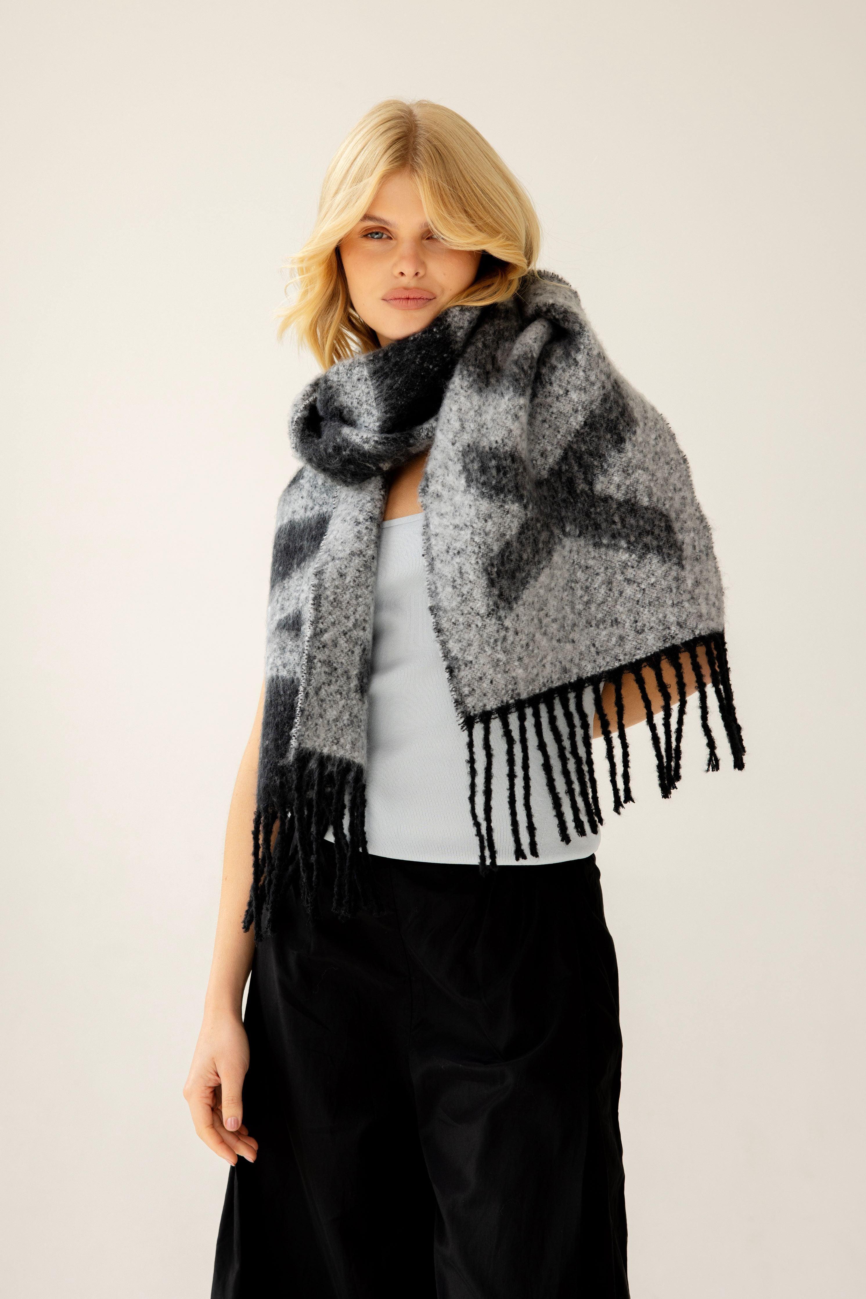 The Logo Scarf - Monochrome - Image 5