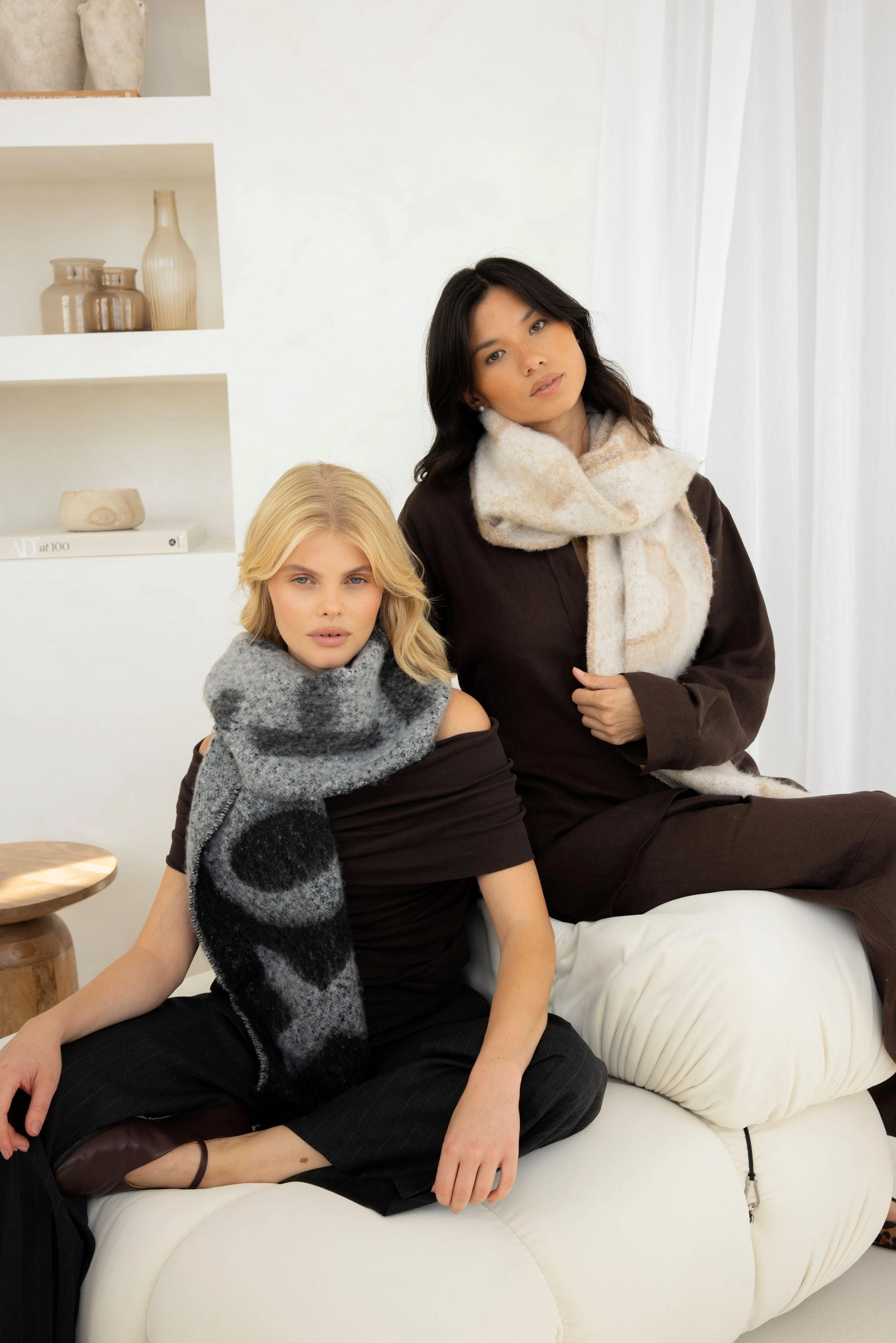 The Logo Scarf - Monochrome - Image 6