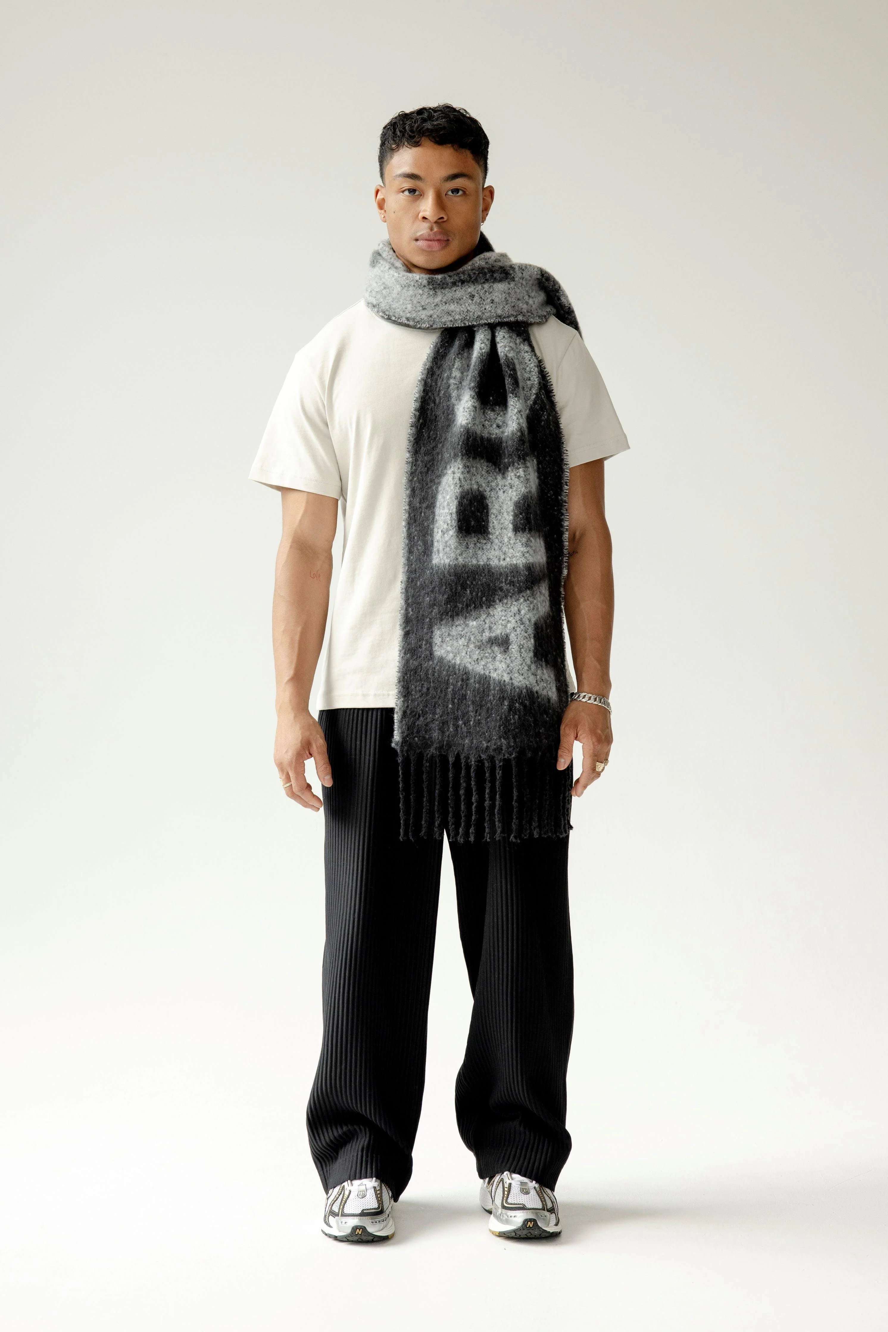 The Logo Scarf - Monochrome - Image 7