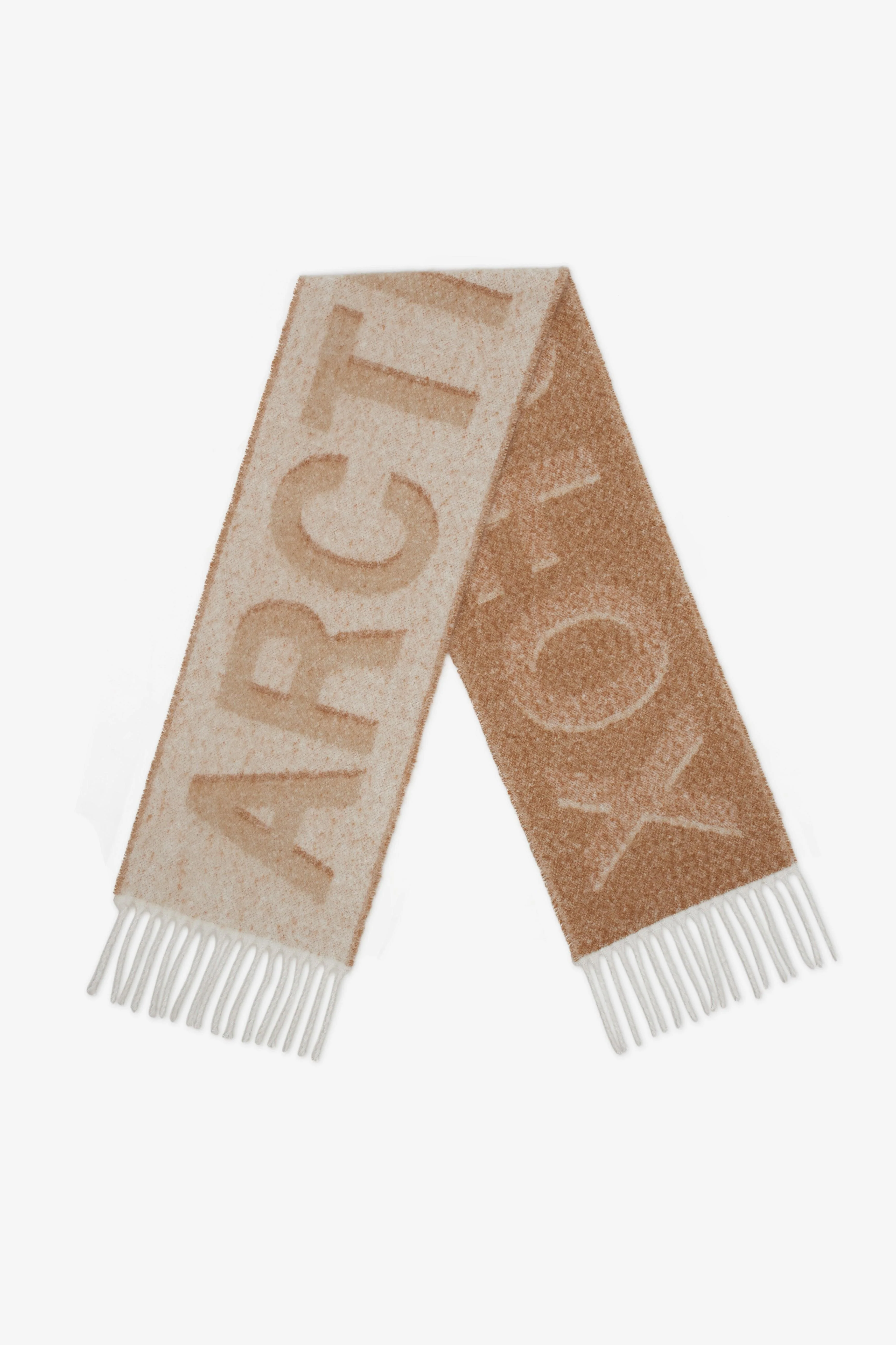 The Logo Scarf - Off White Beige - Image 2