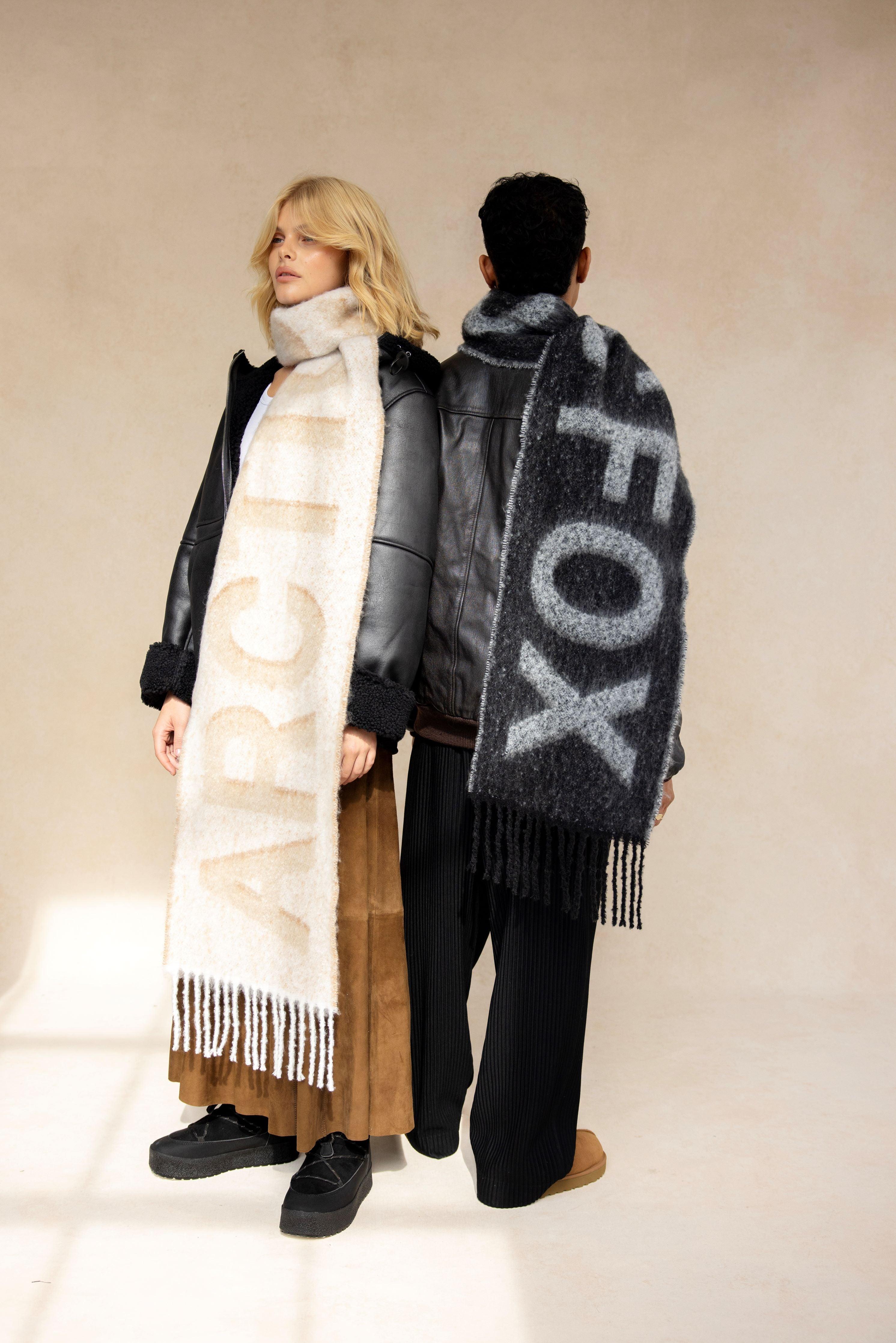 The Logo Scarf - Off White Beige - Image 5