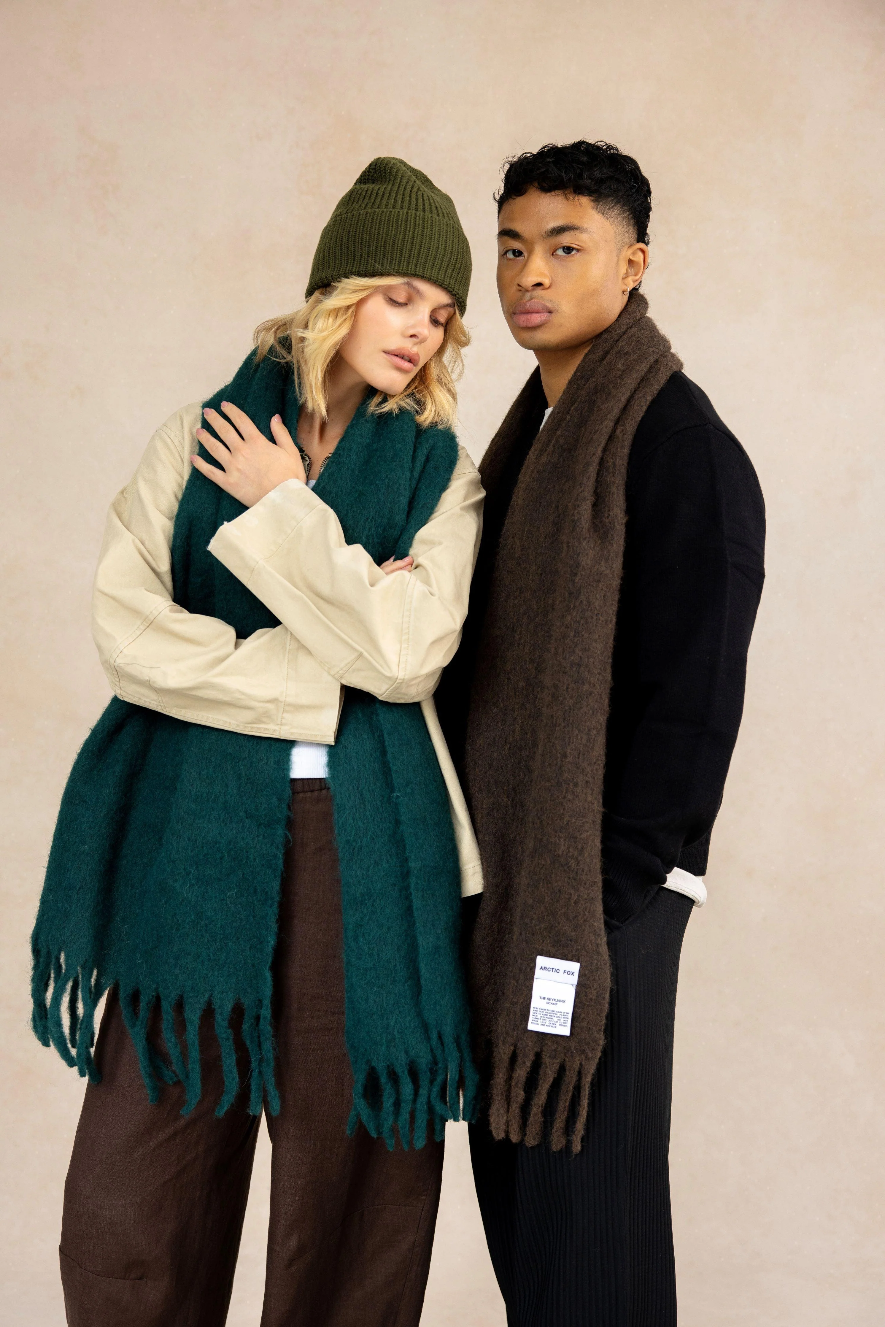 The Merino Wool Beanie - Khaki Evergreen - Image 4