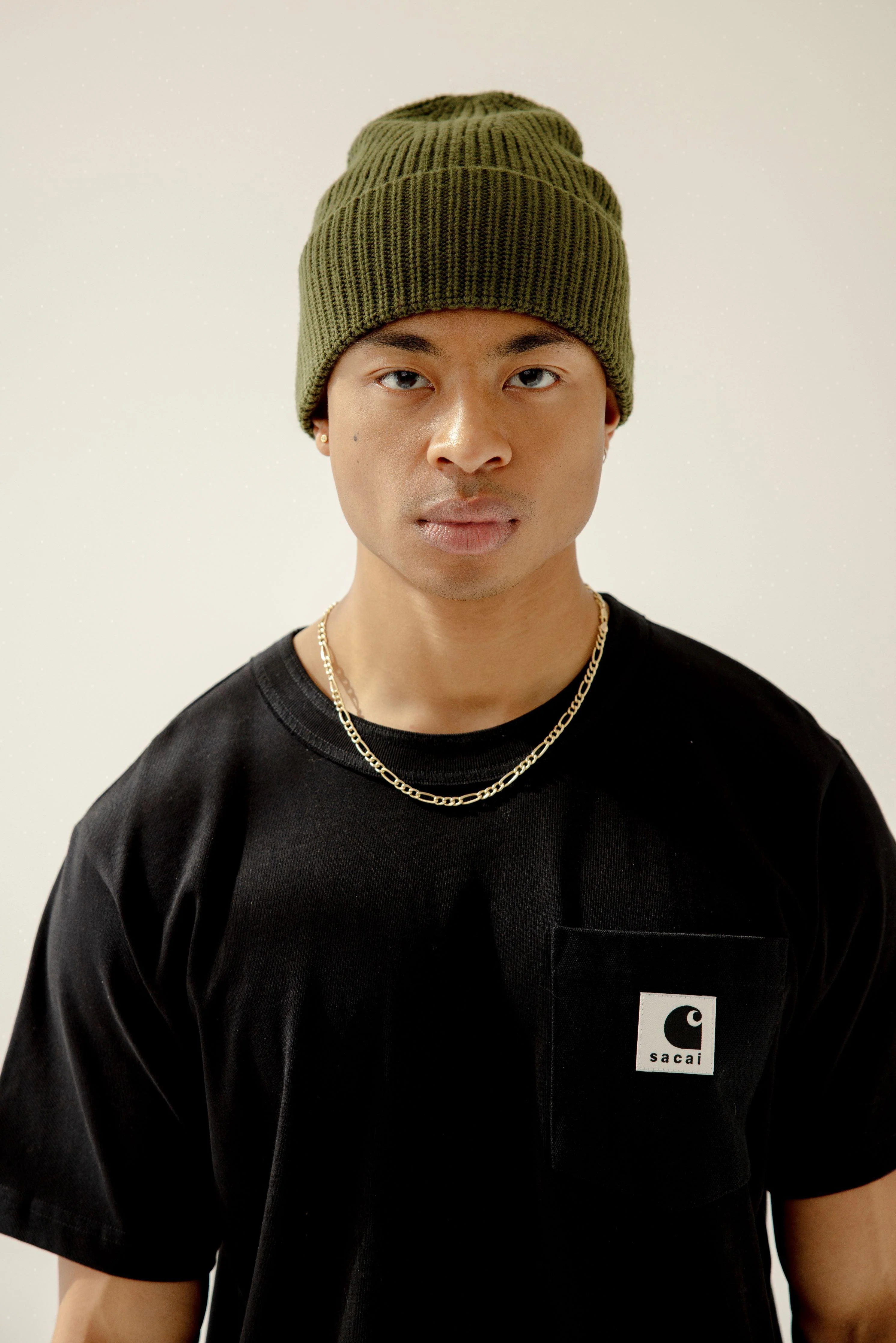 The Merino Wool Beanie - Khaki Evergreen - Image 5