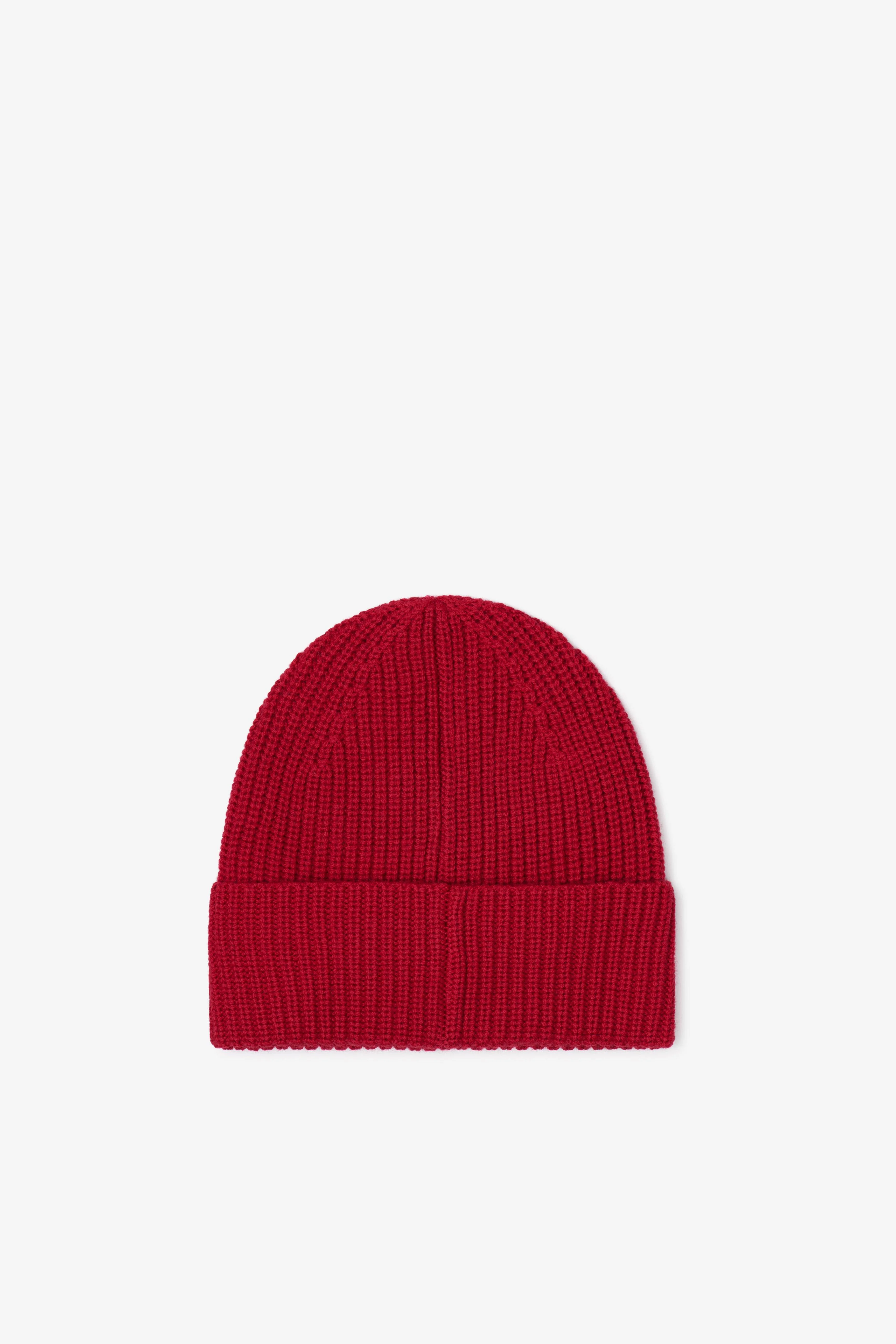 The Merino Wool Beanie - Rosewood Red - Image 10