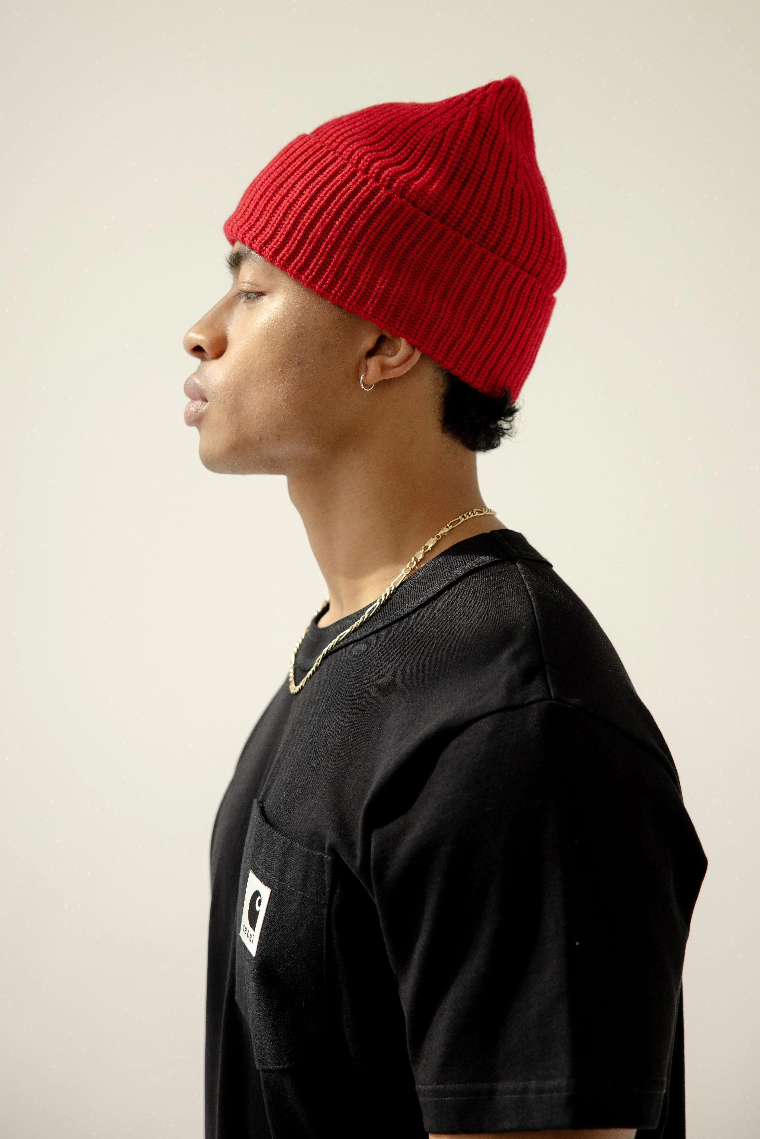 The Merino Wool Beanie - Rosewood Red - Image 7