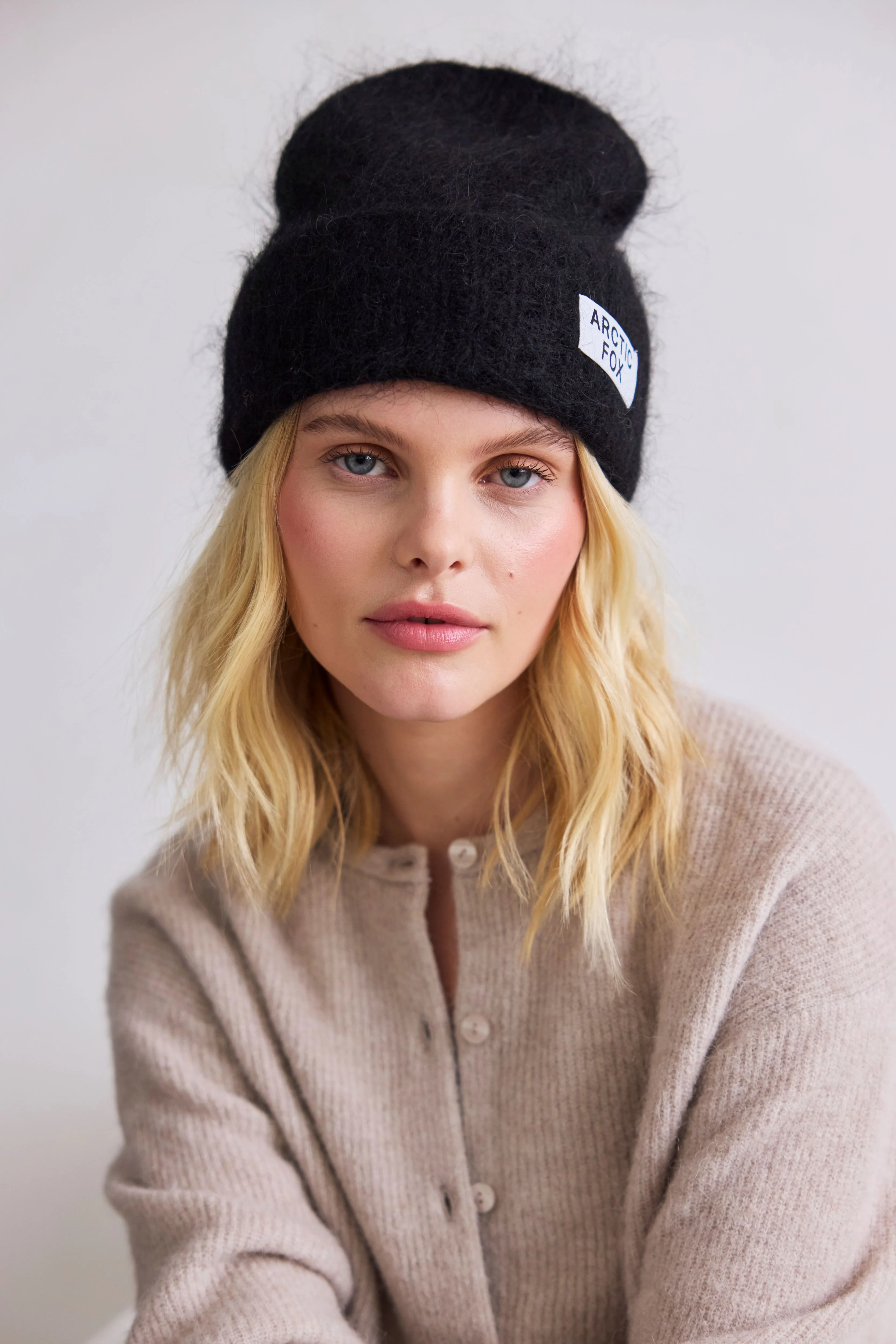 The Mohair Beanie - Ebony Black - Image 3
