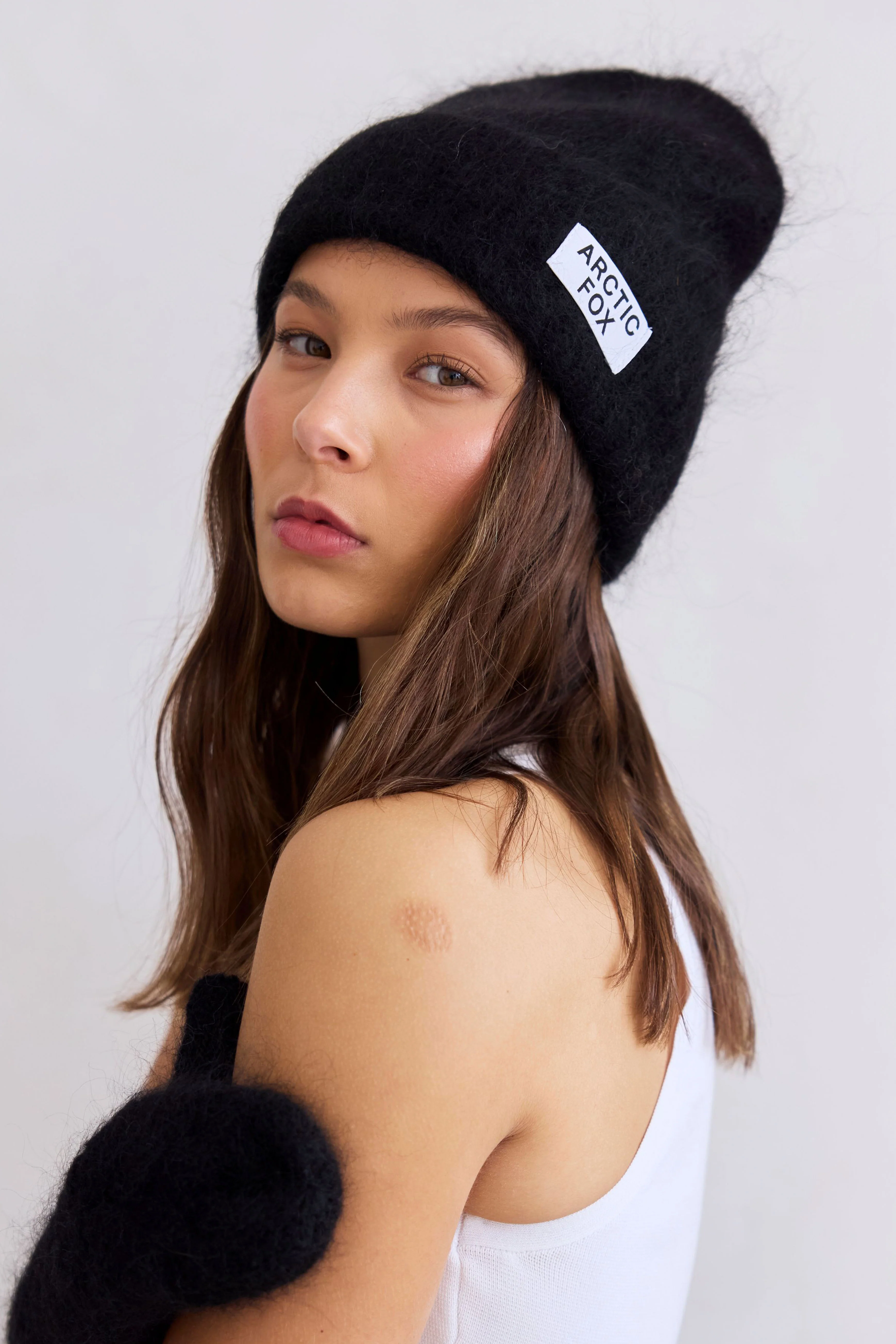 The Mohair Beanie - Ebony Black - Image 5