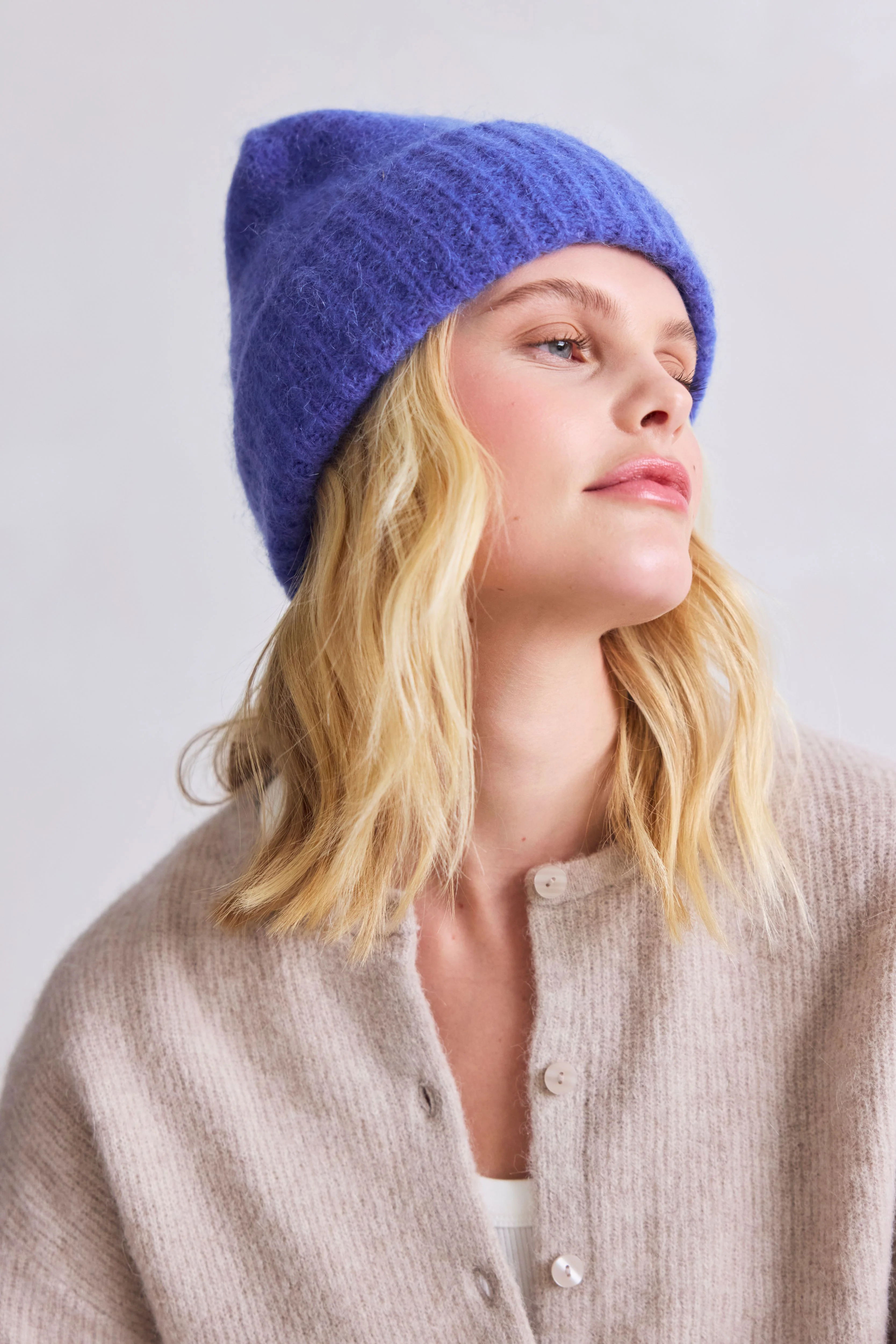 The Mohair Beanie - Future Dusk Blue - Image 6