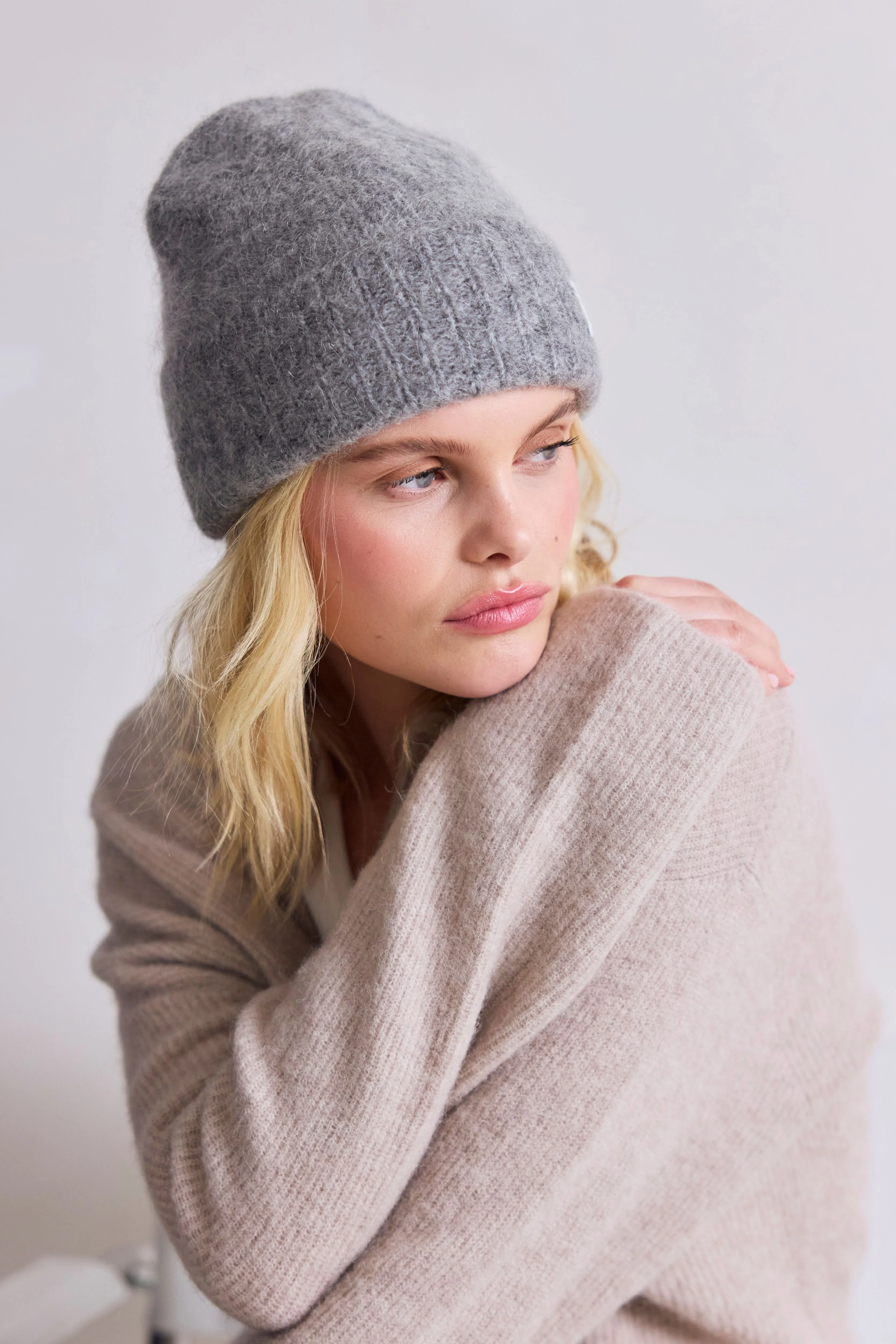 The Mohair Beanie - Arctic Grey - Image 4