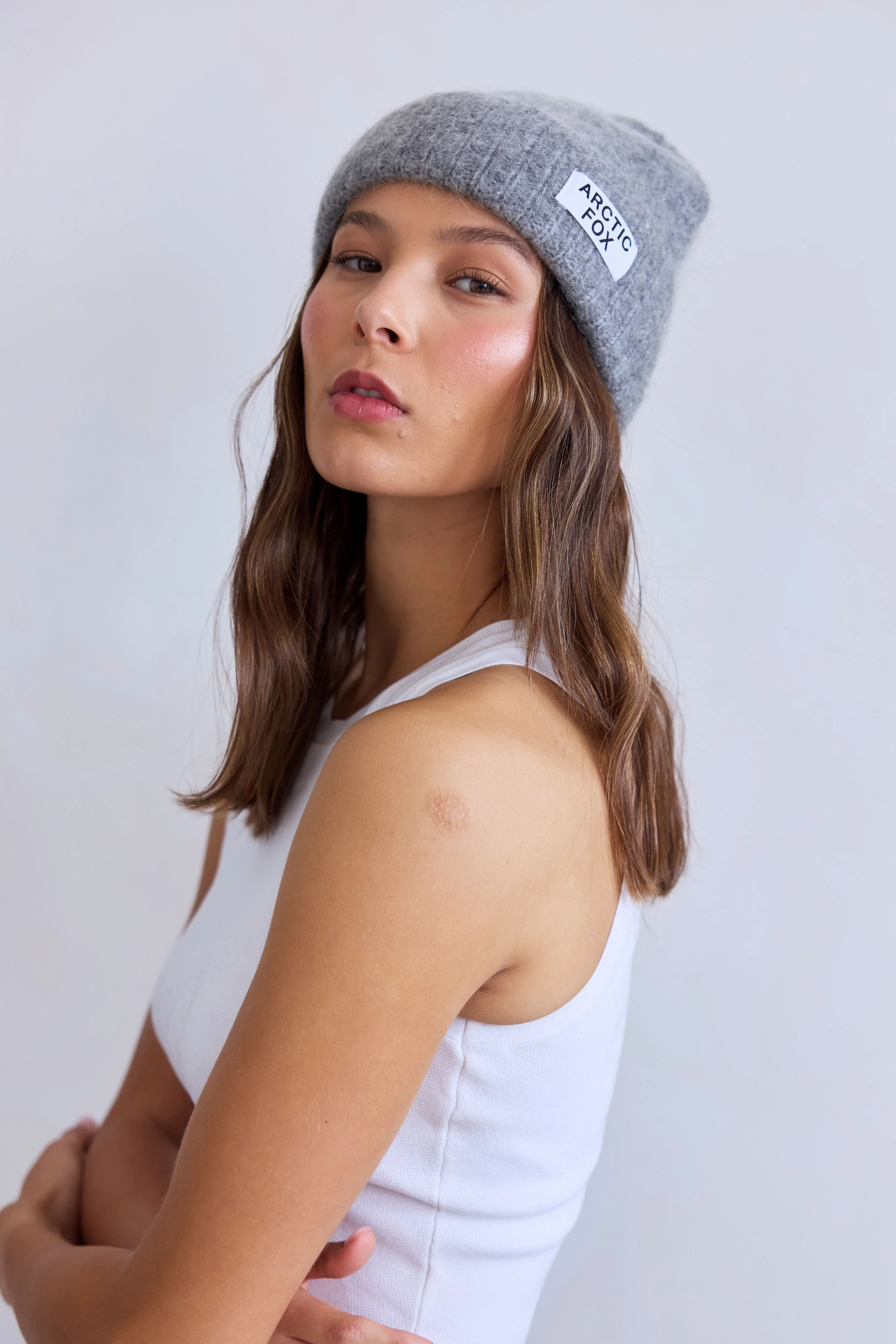 The Mohair Beanie - Arctic Grey - Image 5