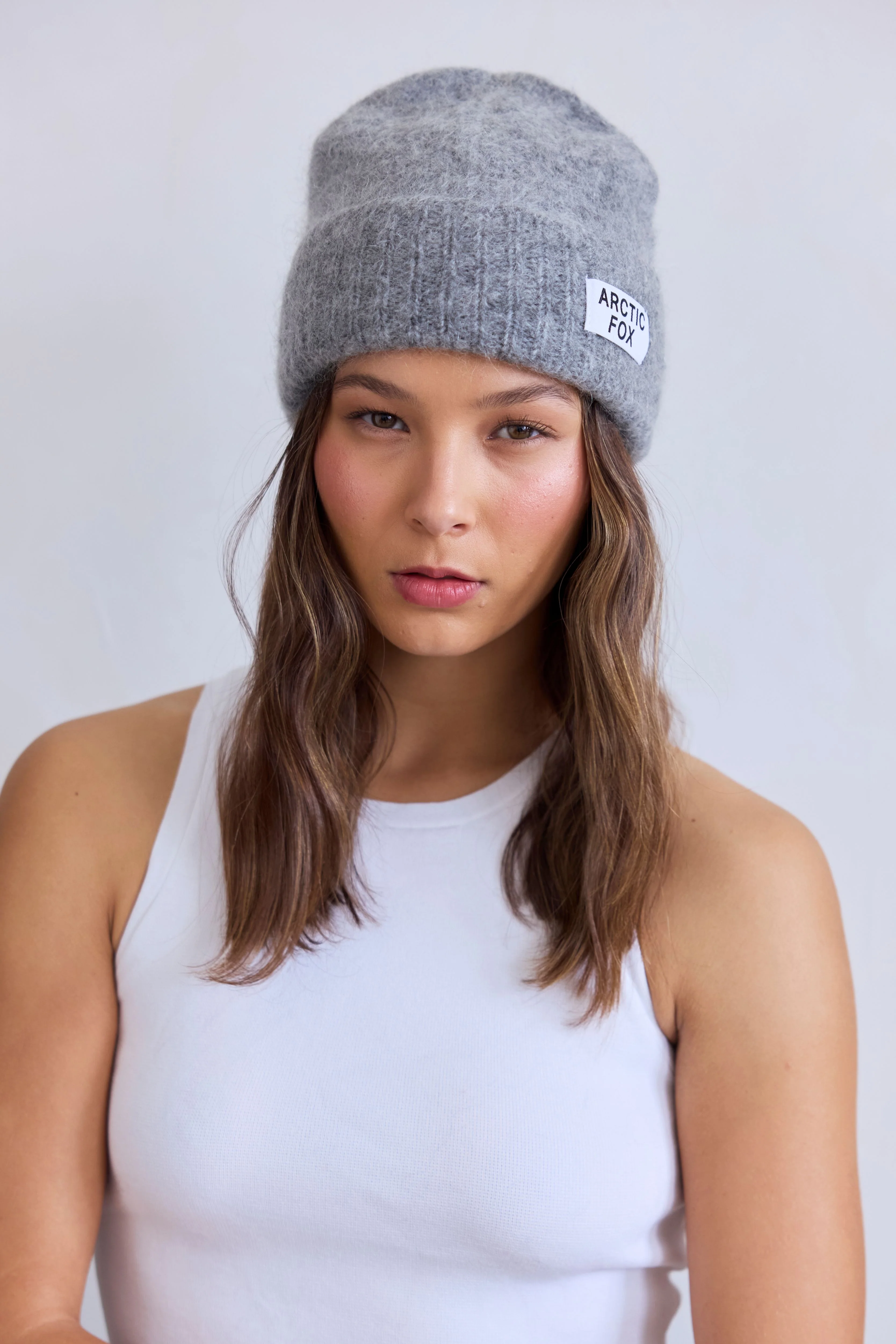 The Mohair Beanie - Arctic Grey - Image 6