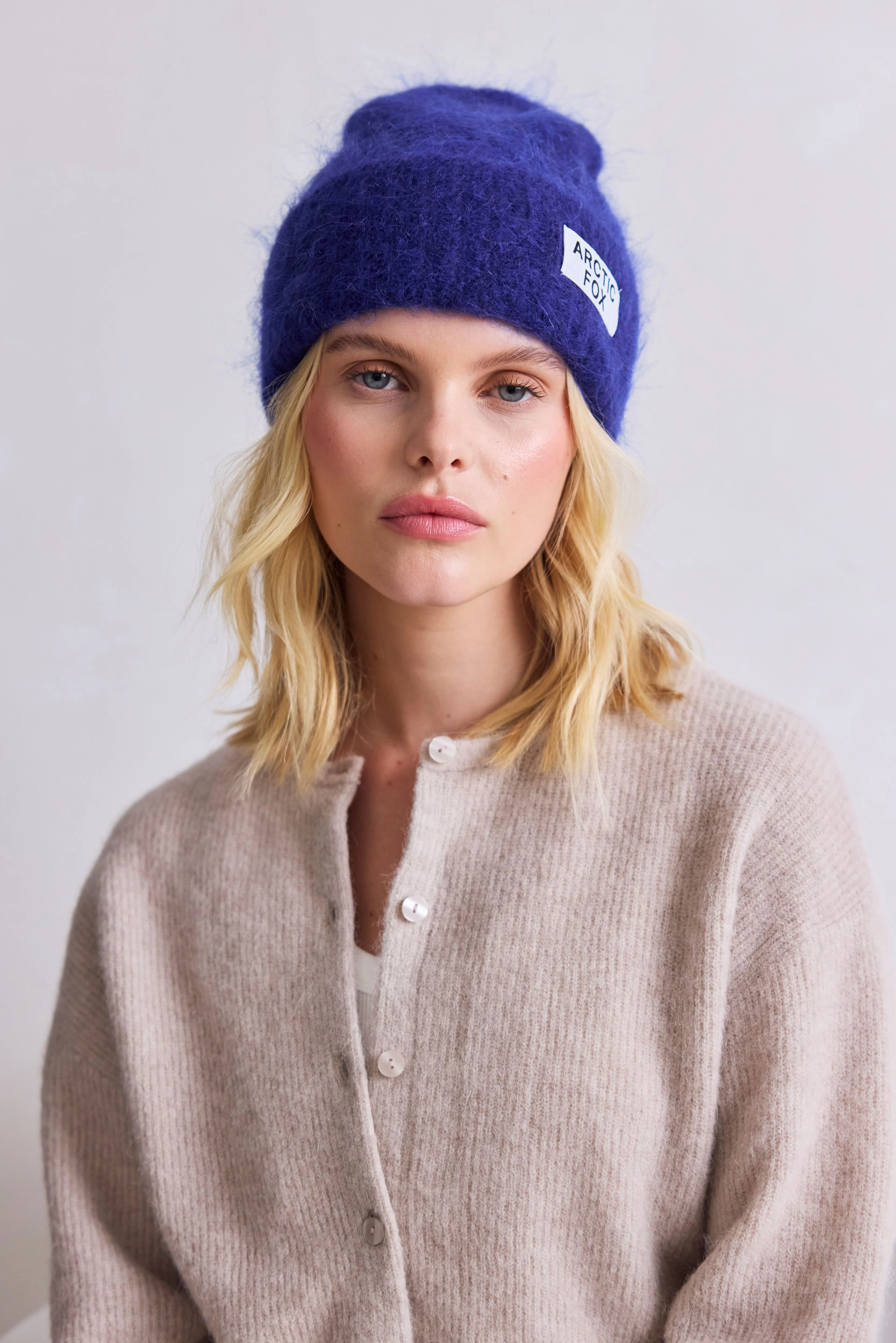 The Mohair Beanie - Deep Sea Navy - Image 5
