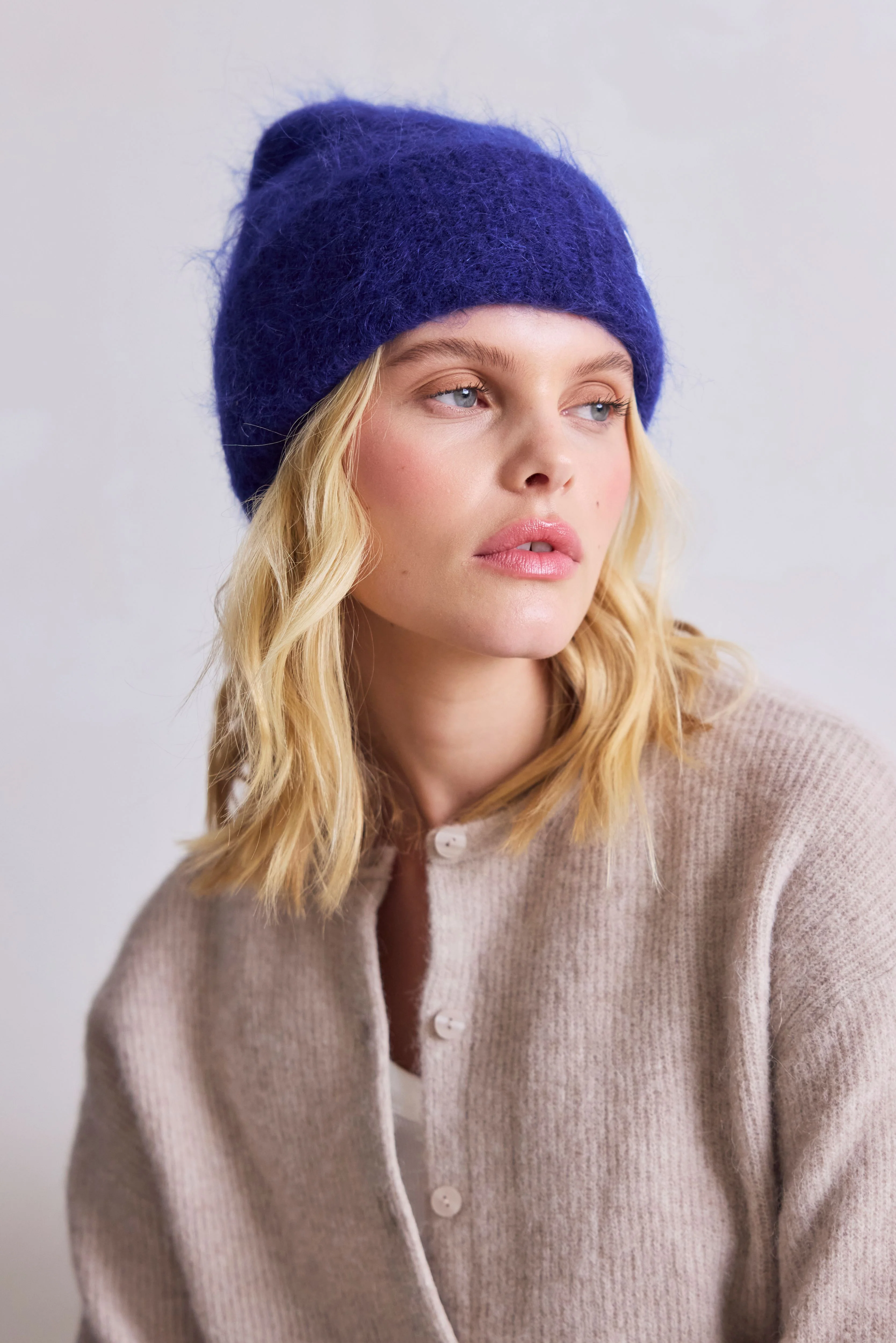 The Mohair Beanie - Deep Sea Navy - Image 6