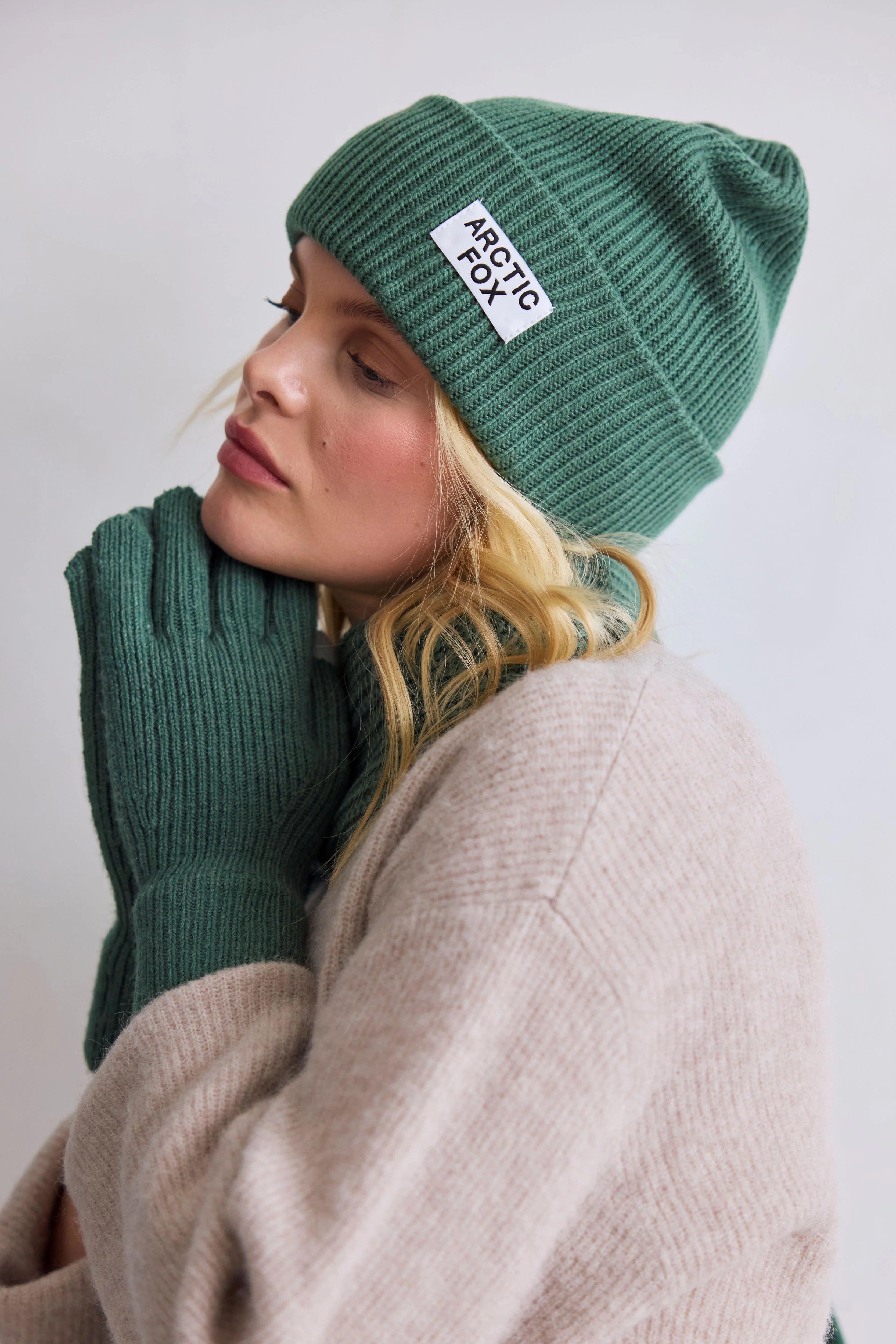 The Recycled Bottle Beanie - Forest Fern - Image 3
