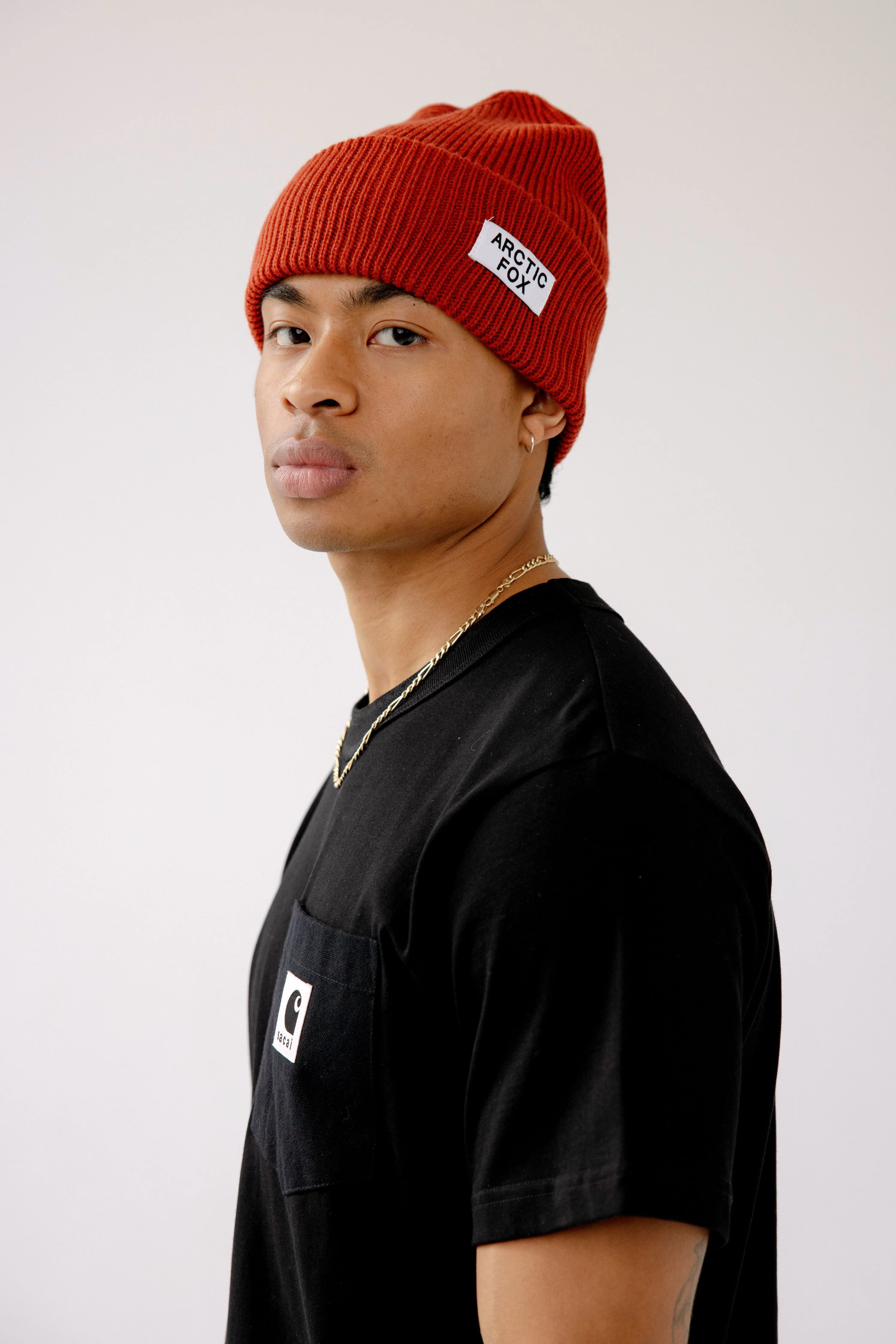 The Recycled Bottle Beanie - Deep Terracotta - Image 9