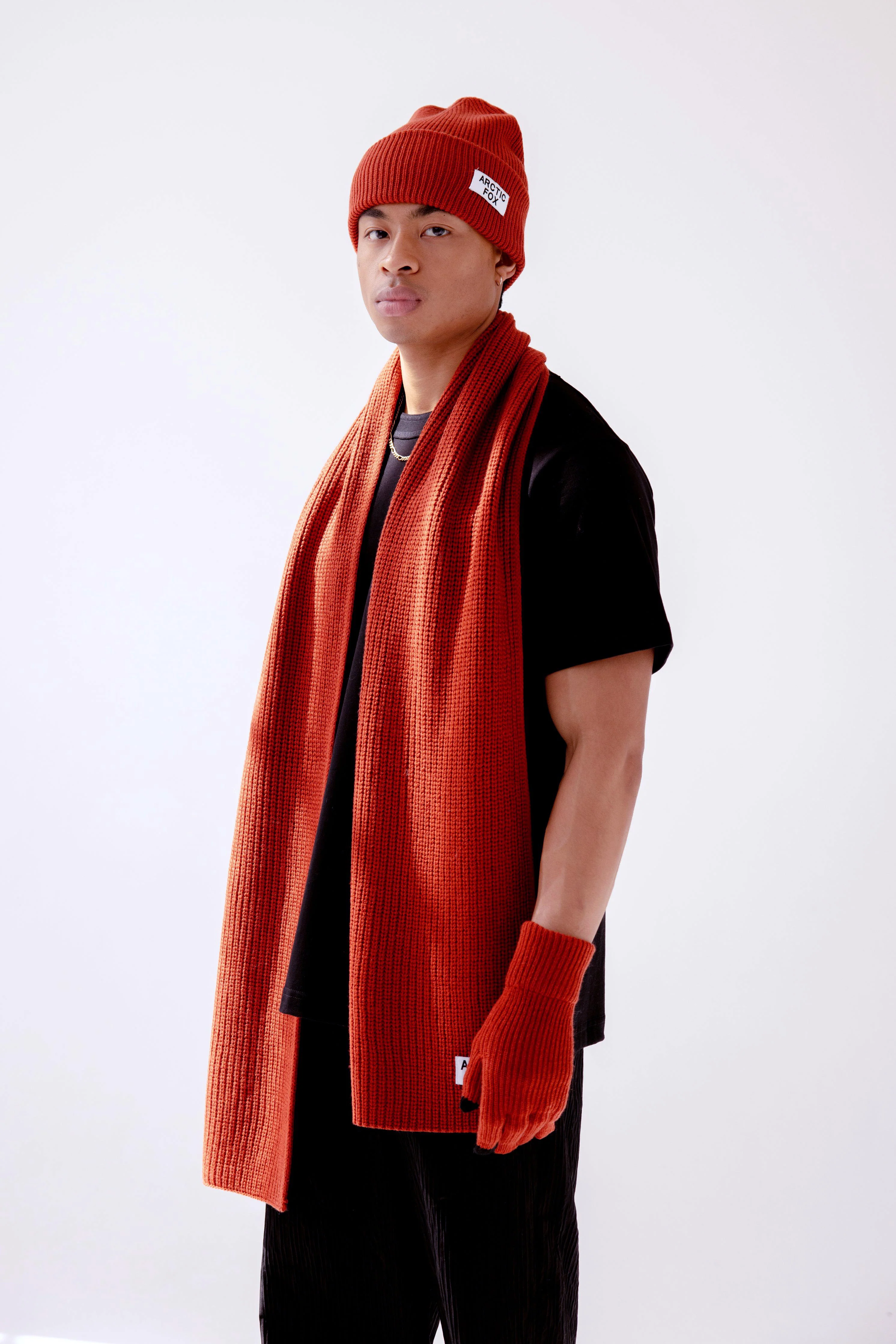 The Recycled Bottle Gloves - Deep Terracotta - Image 7