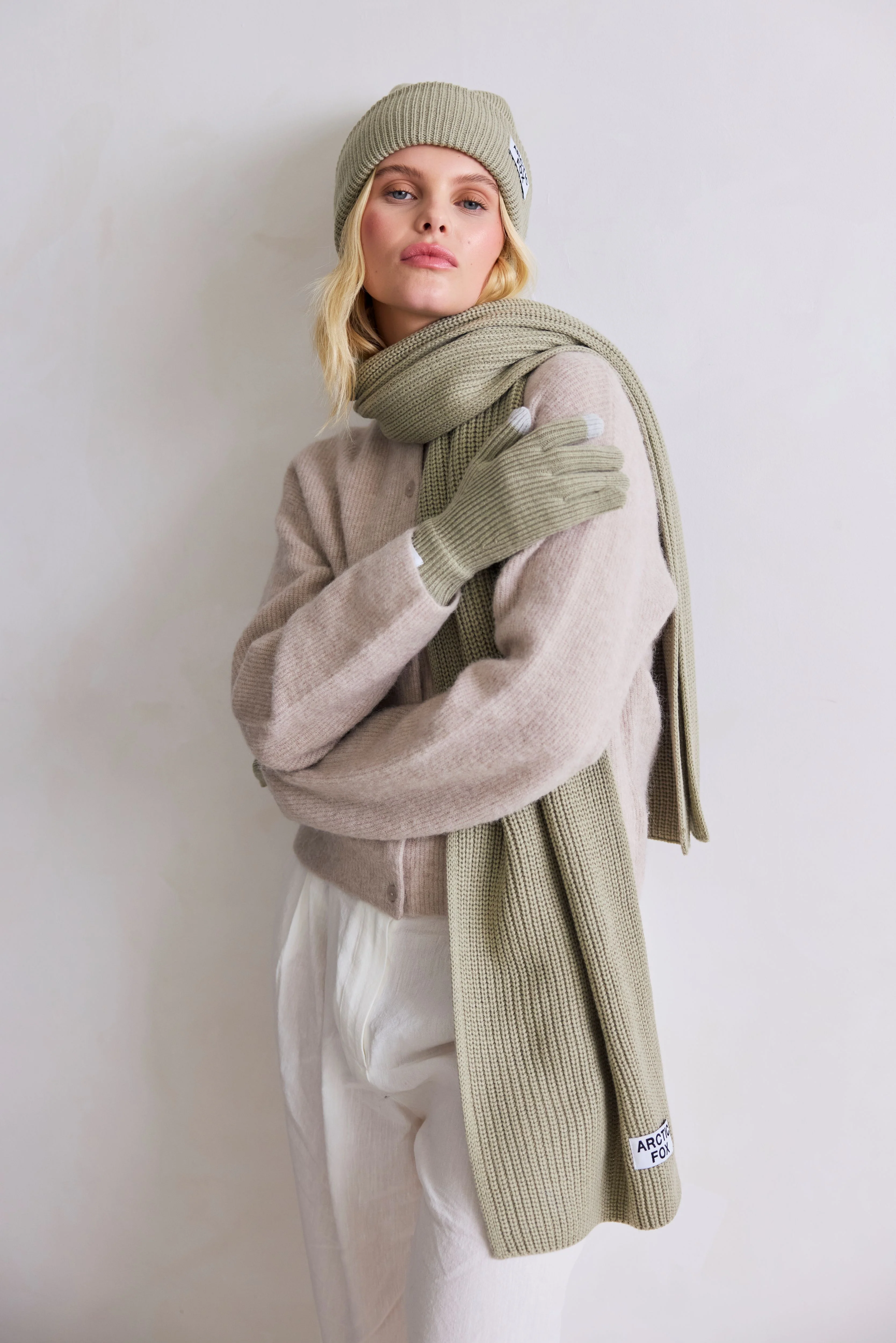 The Recycled Bottle Gloves - Arctic Grey - Image 3
