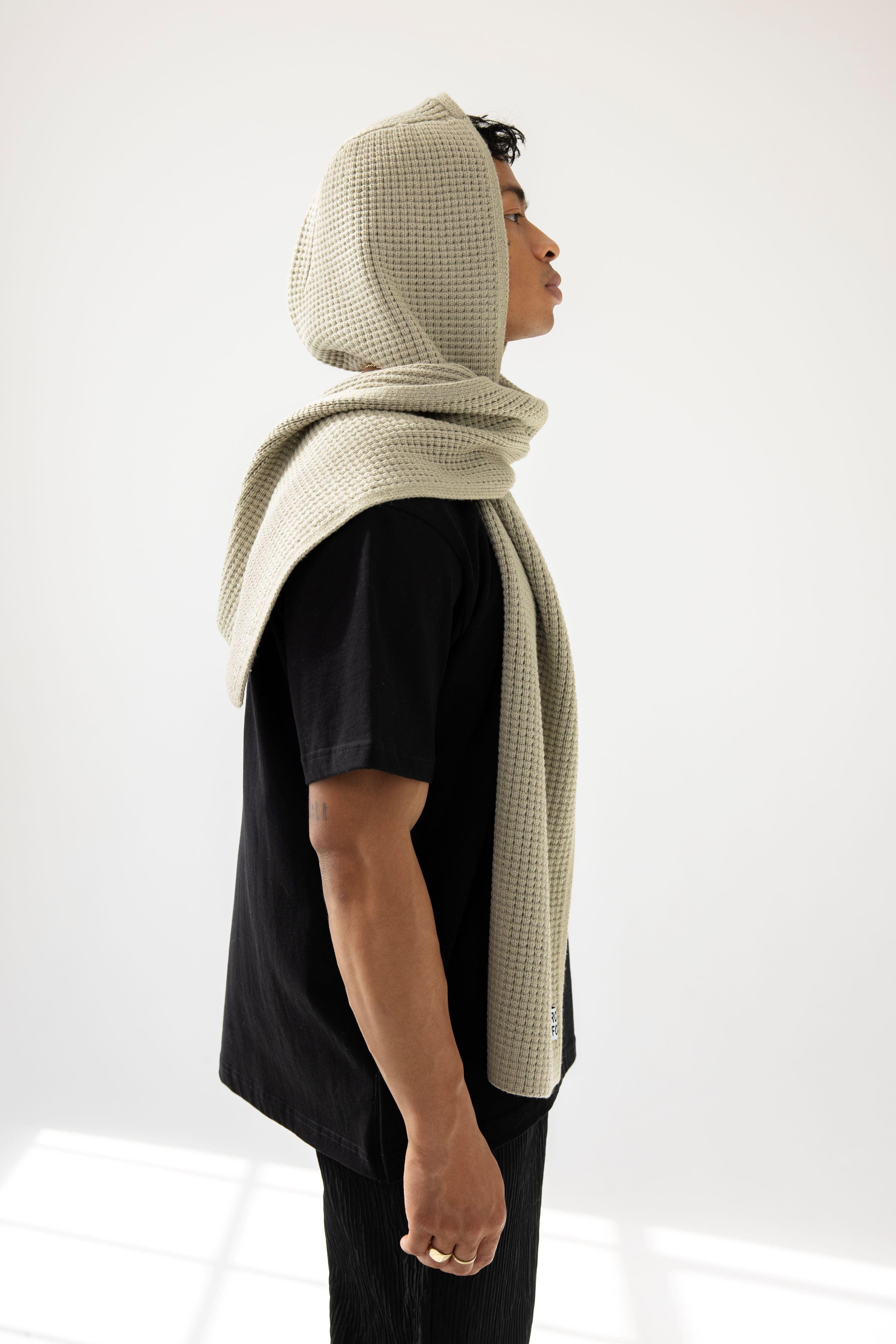 The Recycled Bottle Hooded Scarf - Arctic Grey - Image 4