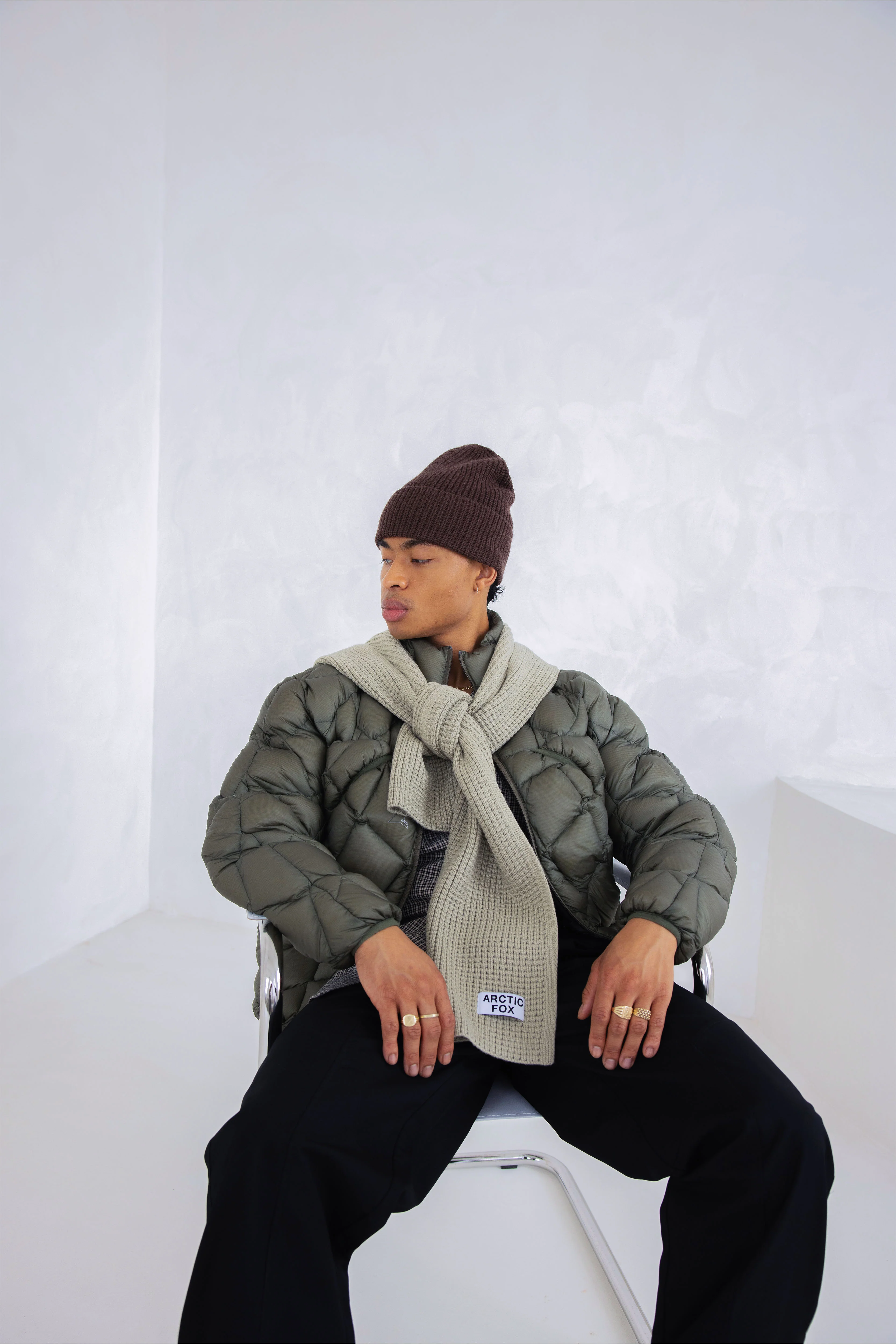 The Recycled Bottle Scarf - Arctic Grey - Image 7