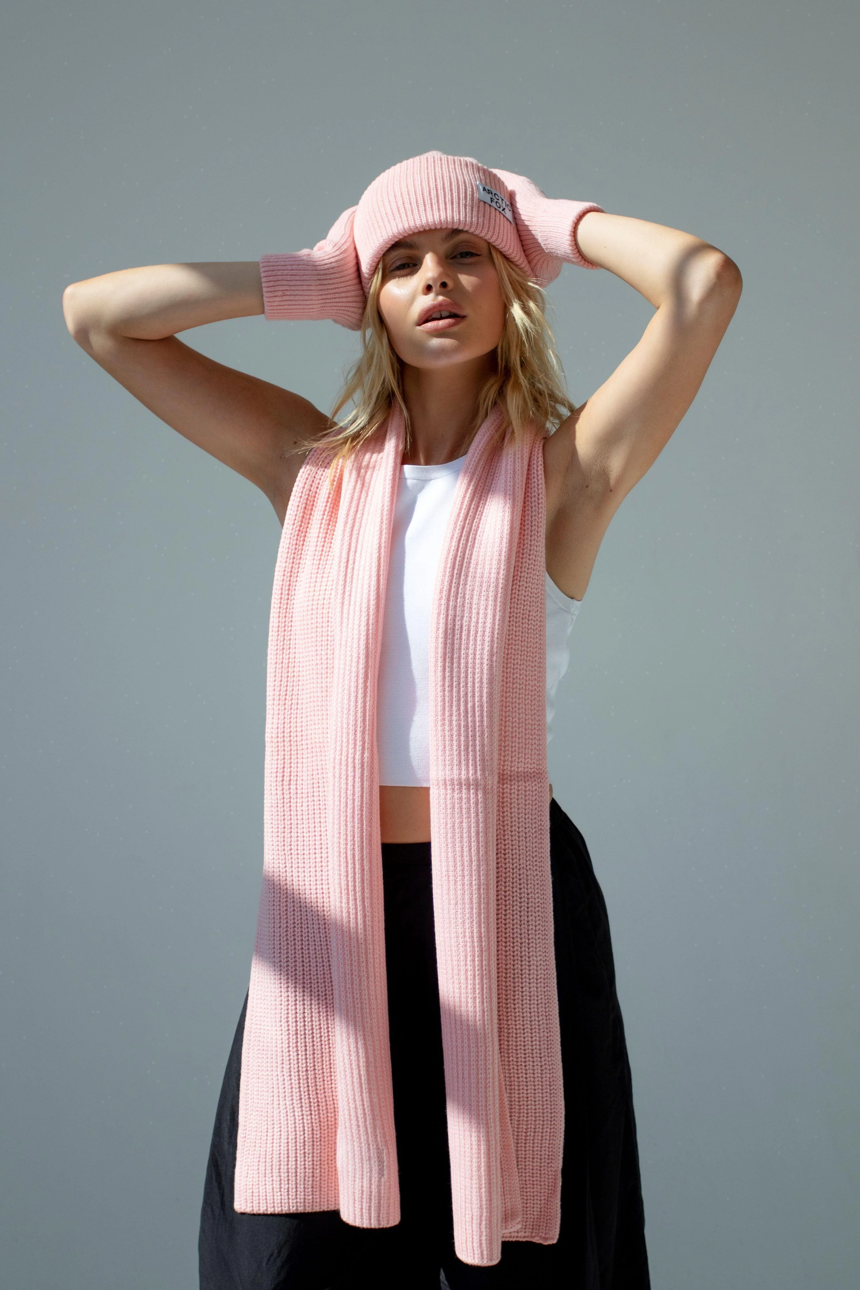 The Recycled Bottle Scarf - Pastel Pink - Image 2