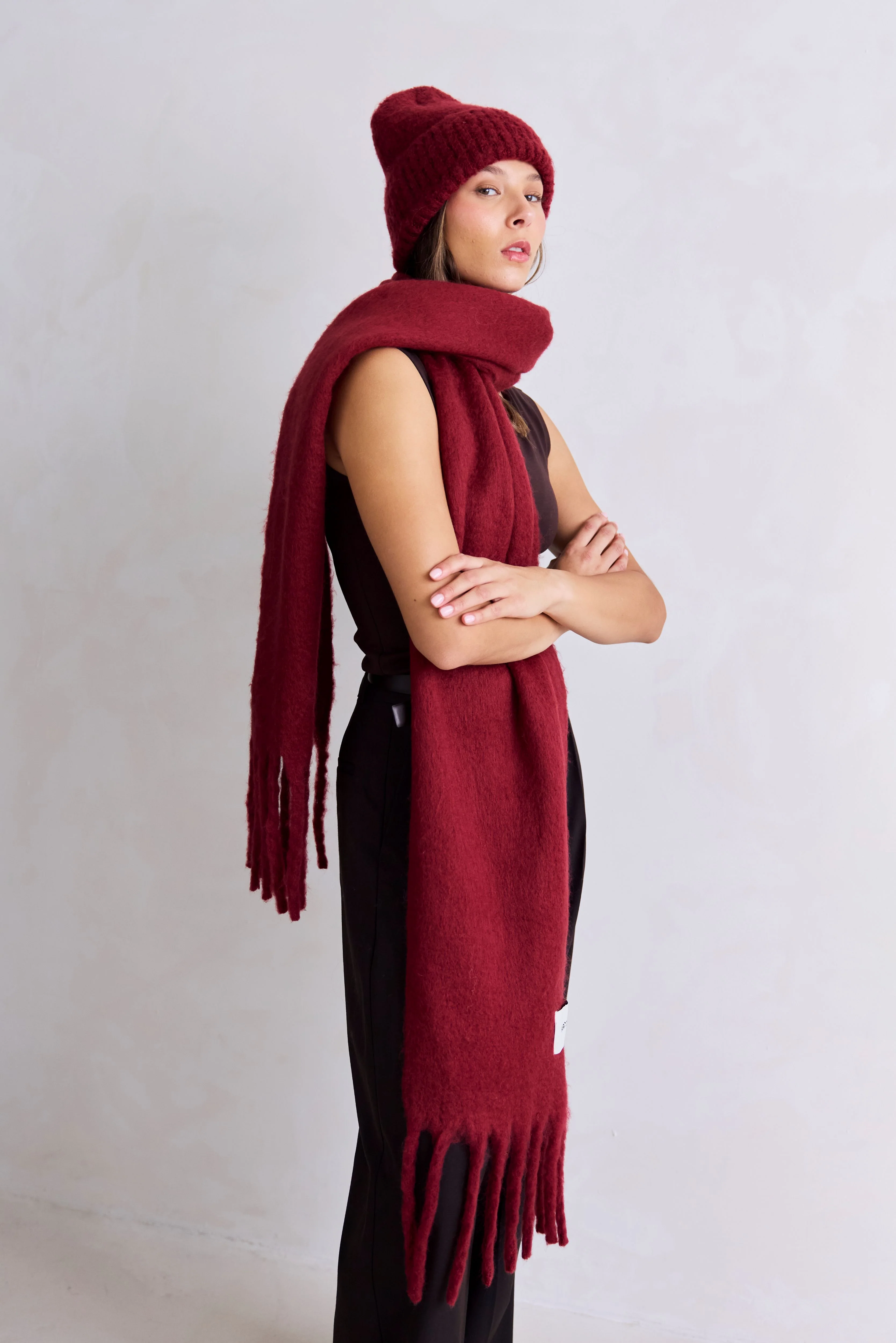 The Reykjavik Beanie - Burgundy - Image 4