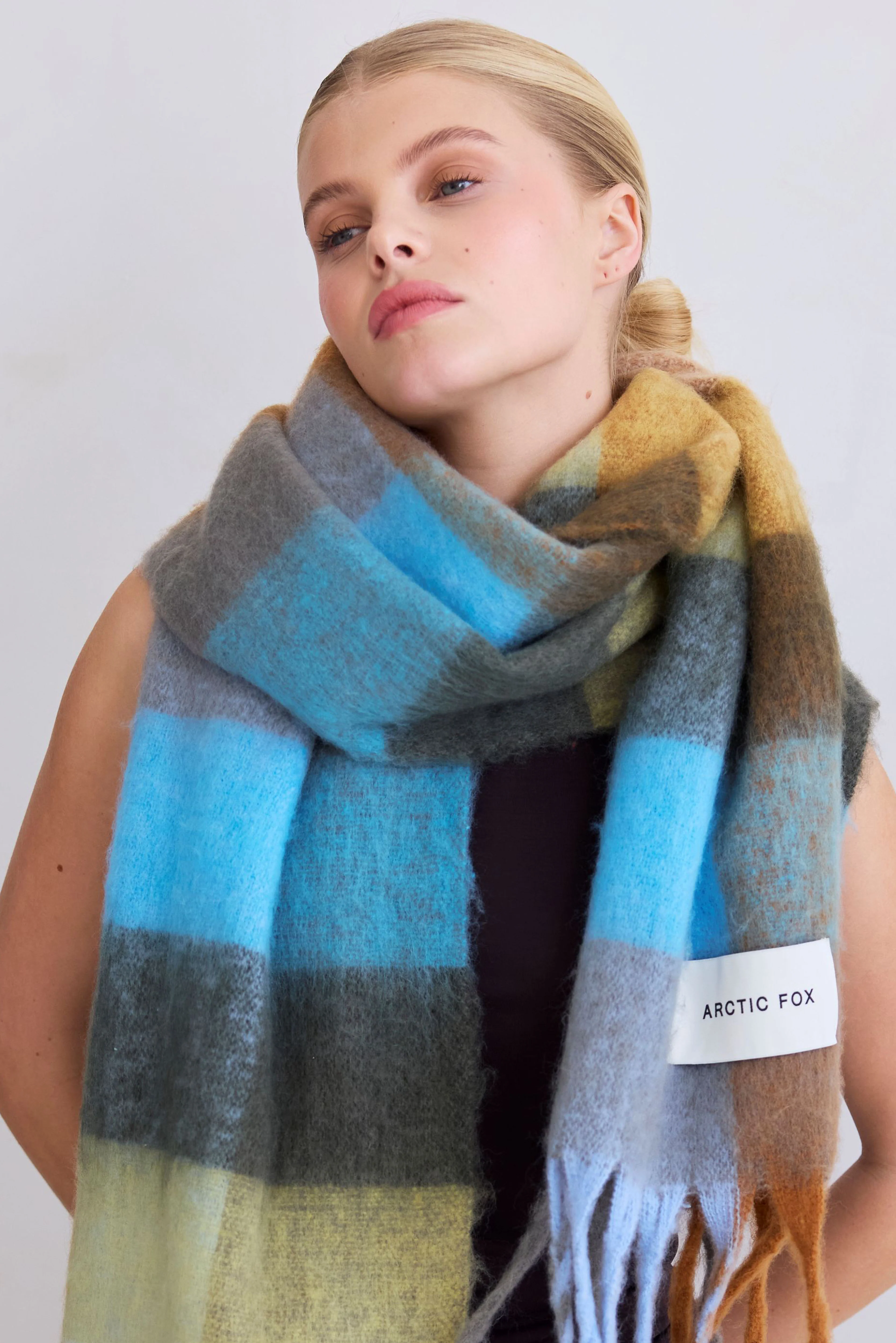 The Reykjavik Check Scarf - Wooded Lake - Image 6