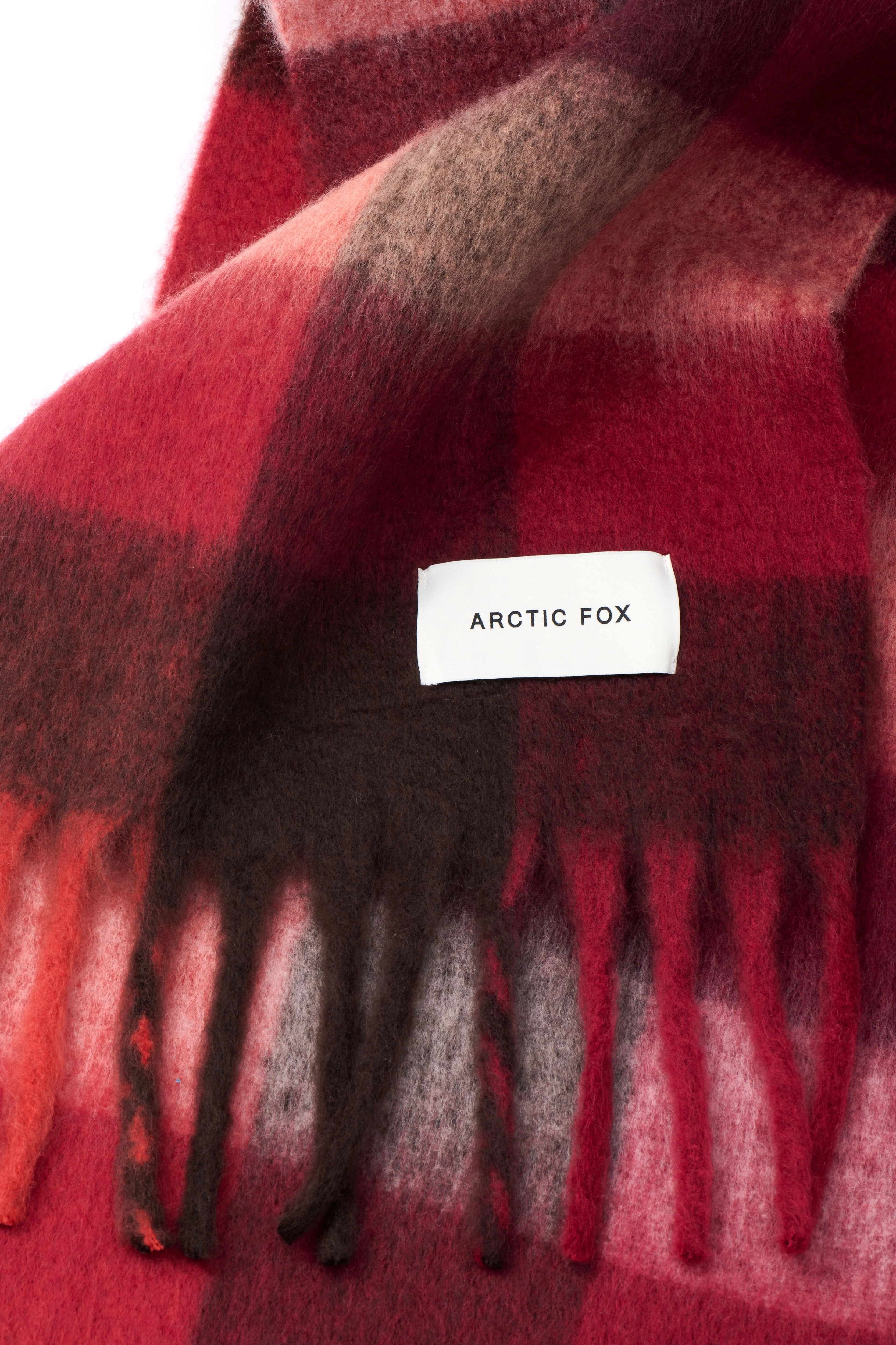 The Reykjavik Check Scarf - Winterberry Burgundy - Image 13