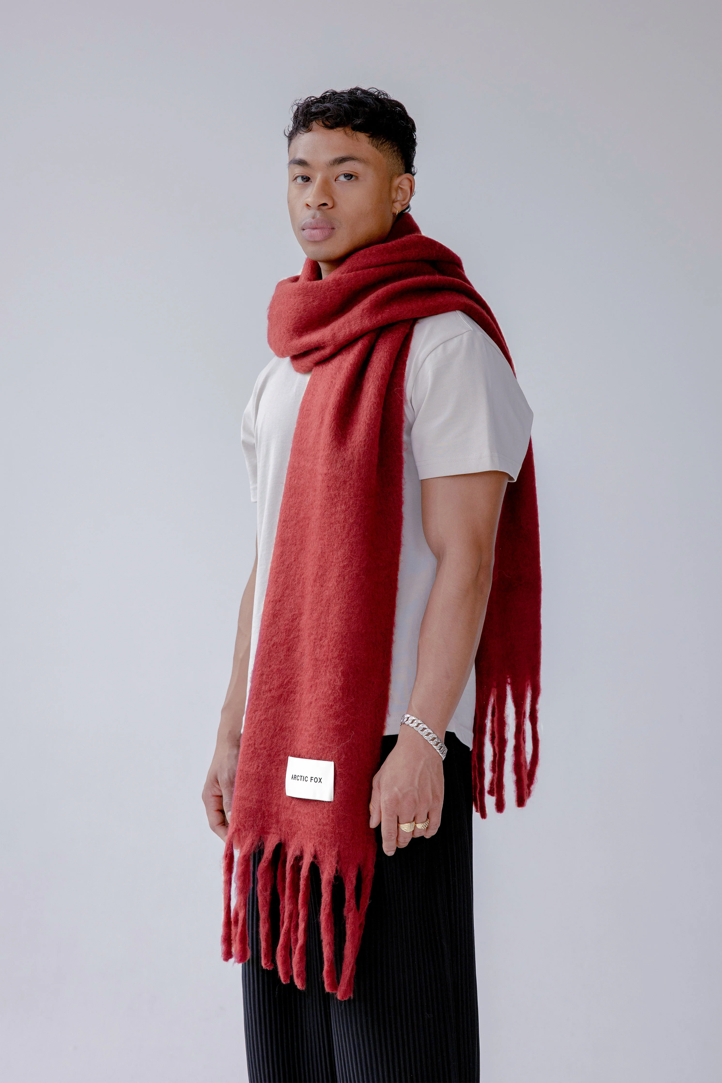 The Reykjavik Scarf - Burgundy - Image 10
